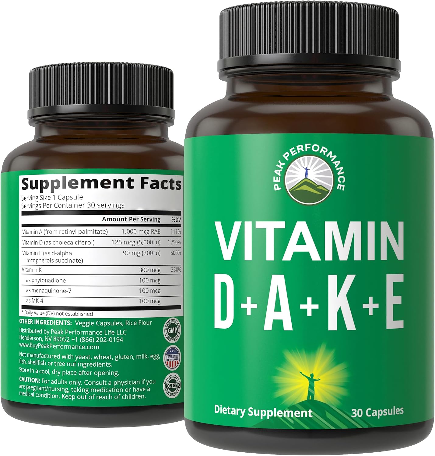 DAKE Vitamin Supplement. Vitamin D 5,000 iu + Vitamin A + Vitamin K + Vitamin E In 1 Vegan Capsule. ADK Vitamin Supplement With E. D3 K2. Essential Vitamins For Mood, Immune, Bone, Vision, Heart DAKE Vitamin Supplement. Vitamin D 5,000 iu + Vitamin A + Vitamin K + Vitamin E In 1 Vegan Capsule. ADK Vitamin Supplement With E. D3 K2. Essential Vitamins For Mood, Immune, Bone, Vision, Heart
