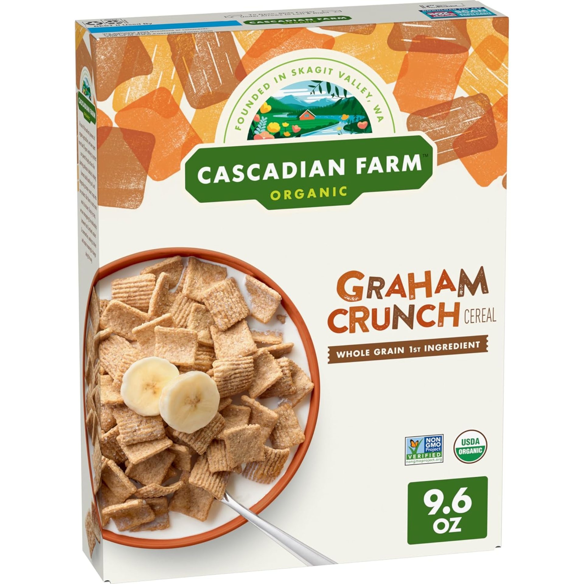 Cascadian Farm Organic Graham Crunch Cereal, 9.6 oz. Cascadian Farm Organic Graham Crunch Cereal, 9.6 oz.