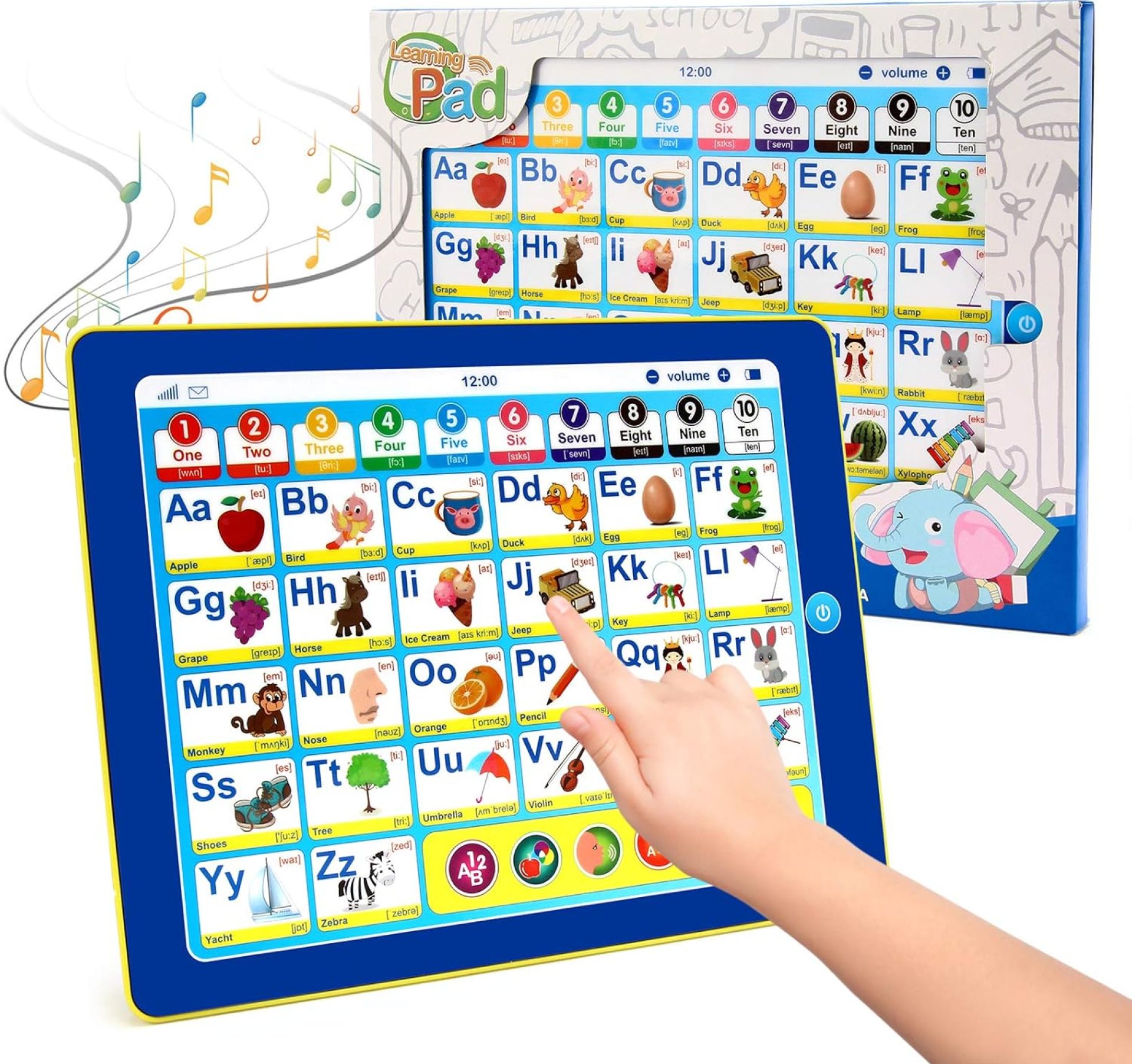 6-in-1 Kids Tablet with ABC/Words/Numbers/Color/Games/Music – Interactive Educational Electronic Toys Makes Learning Fun, Toddler Learning Toys Gifts for Age 3 4 5 Year Old Boys Girls&Preschool 6-in-1 Kids Tablet with ABC/Words/Numbers/Color/Games/Music – Interactive Educational Electronic Toys Makes Learning Fun, Toddler Learning Toys Gifts for Age 3 4 5 Year Old Boys Girls&Preschool