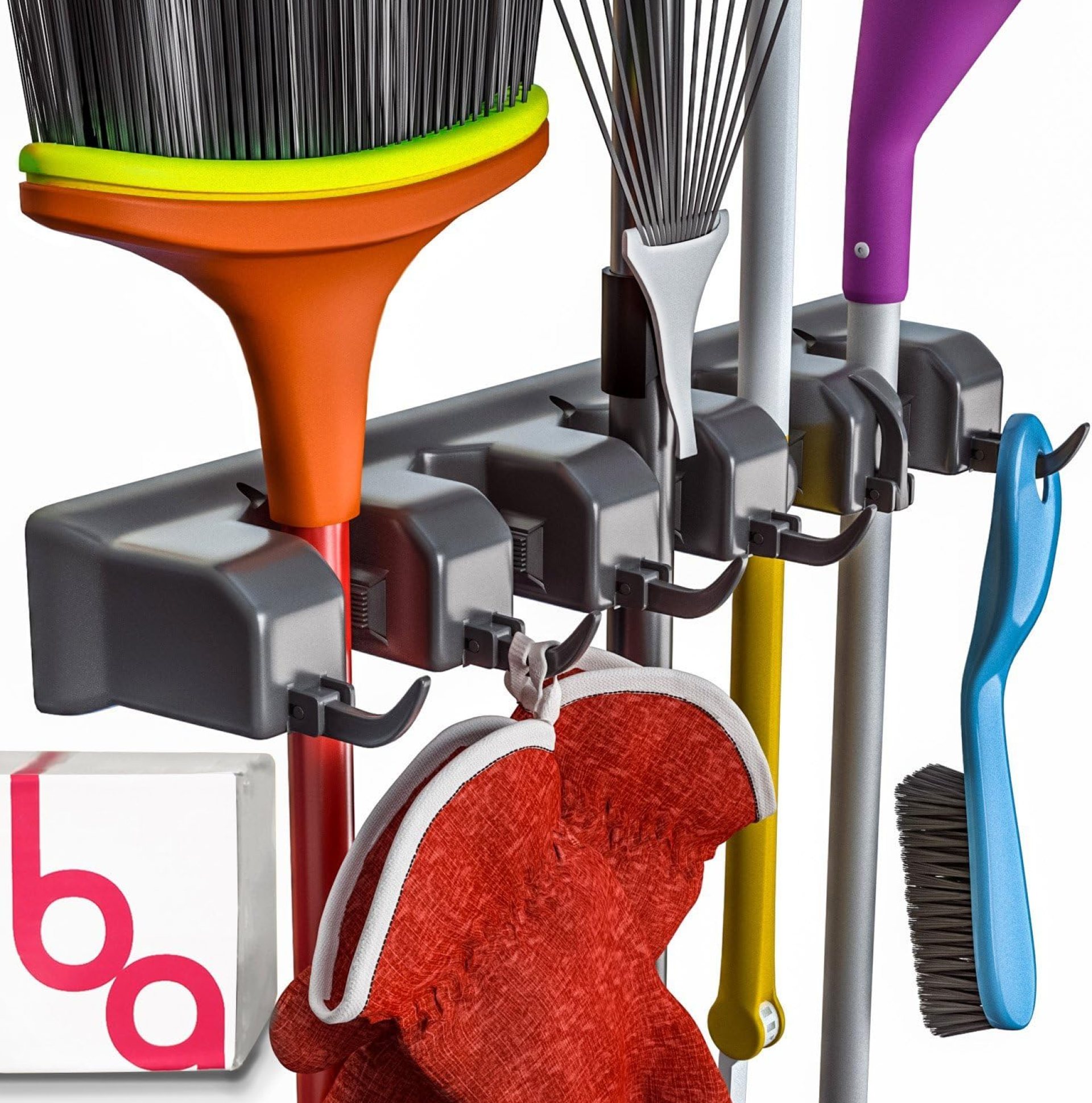 EXTRA GRIP Mop & Broom Holder Wall Mount – Wall Hanging Garden Tool & Utility Closet Organizer, Mop & Broom Hook, Broom Hanger Wall Mount, Mop Broom Organizer, Wall Mounted Broom Rack Mop Storage EXTRA GRIP Mop & Broom Holder Wall Mount – Wall Hanging Garden Tool & Utility Closet Organizer, Mop & Broom Hook, Broom Hanger Wall Mount, Mop Broom Organizer, Wall Mounted Broom Rack Mop Storage
