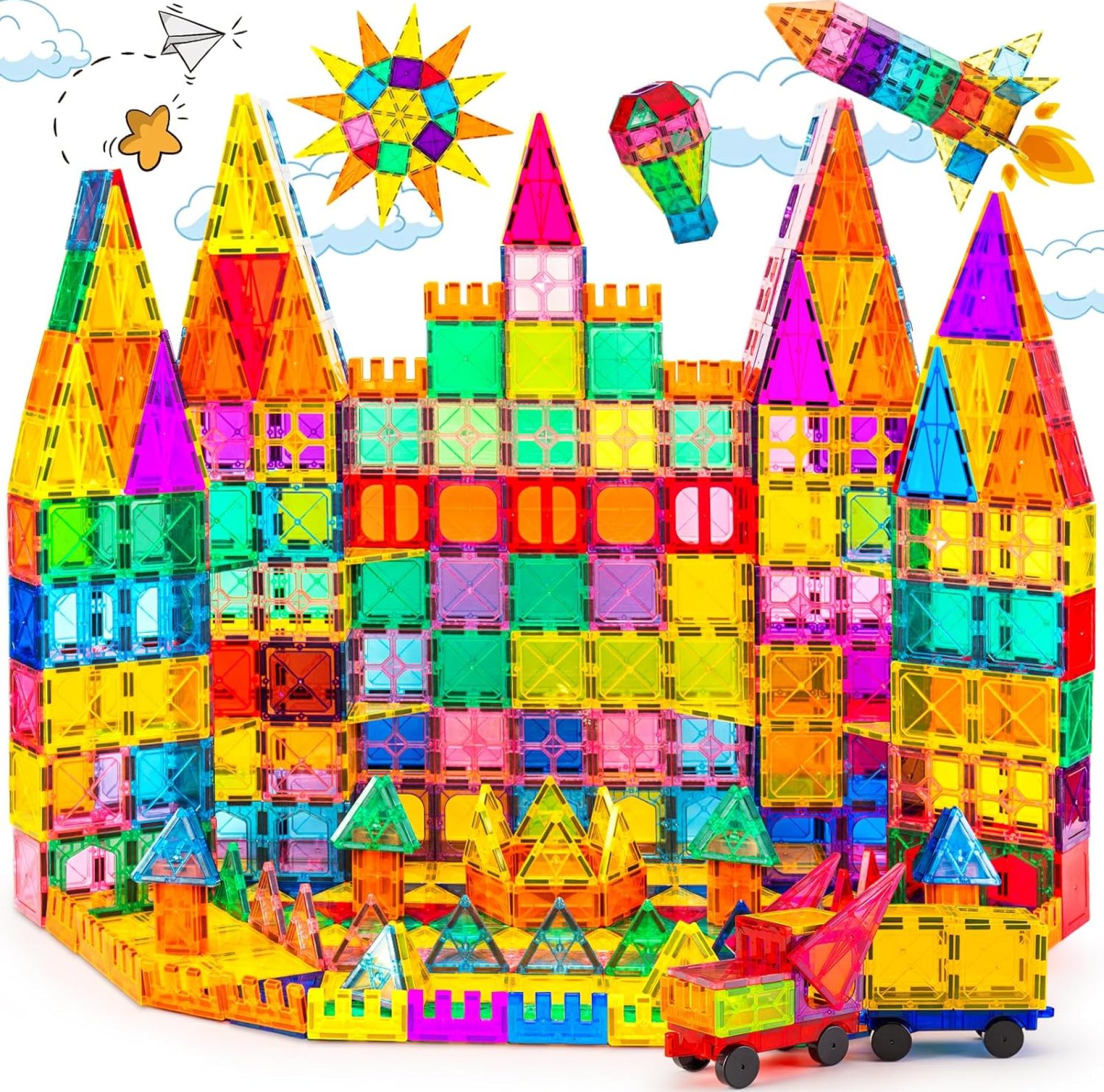 Magnetic Tiles,100PCS 3D Building Blocks, Magnets Building Set for Kids, Construction STEM Stacking Toys, Magnets Toy Gift for Toddlers, Boys and Girls Magnetic Tiles,100PCS 3D Building Blocks, Magnets Building Set for Kids, Construction STEM Stacking Toys, Magnets Toy Gift for Toddlers, Boys and Girls