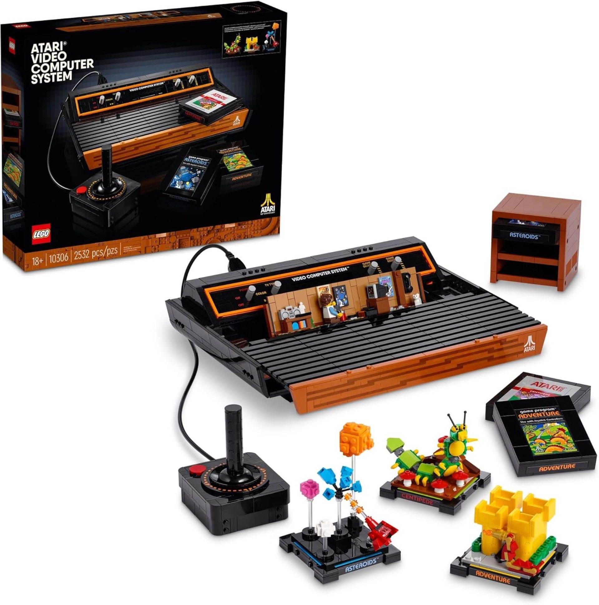 LEGO Icons Atari 2600 Building Set 10306 – Retro Video Game Console and Gaming Cartridge Replicas, Featuring Minifigure and Joystick, Nostalgic 80s Gift for Gamers and Adults LEGO Icons Atari 2600 Building Set 10306 – Retro Video Game Console and Gaming Cartridge Replicas, Featuring Minifigure and Joystick, Nostalgic 80s Gift for Gamers and Adults