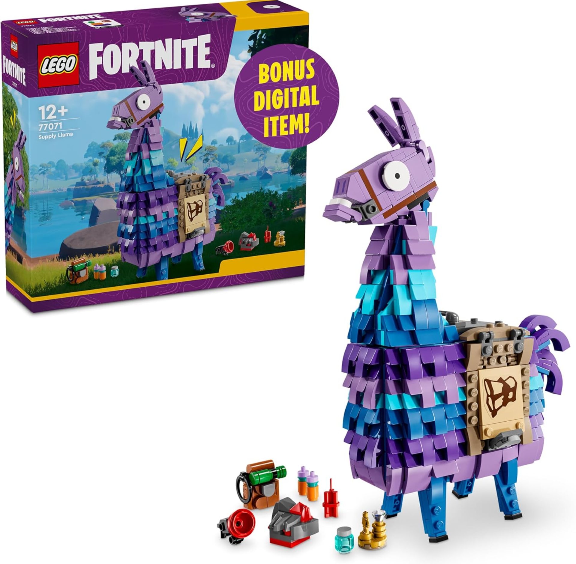 LEGO Fortnite Supply Llama Building Set – Kids Toy for Gamers, Ages 12+ – Display Model, Collectible Fortnite Toy – Gift for Boys & Girls – 77071 LEGO Fortnite Supply Llama Building Set – Kids Toy for Gamers, Ages 12+ – Display Model, Collectible Fortnite Toy – Gift for Boys & Girls – 77071
