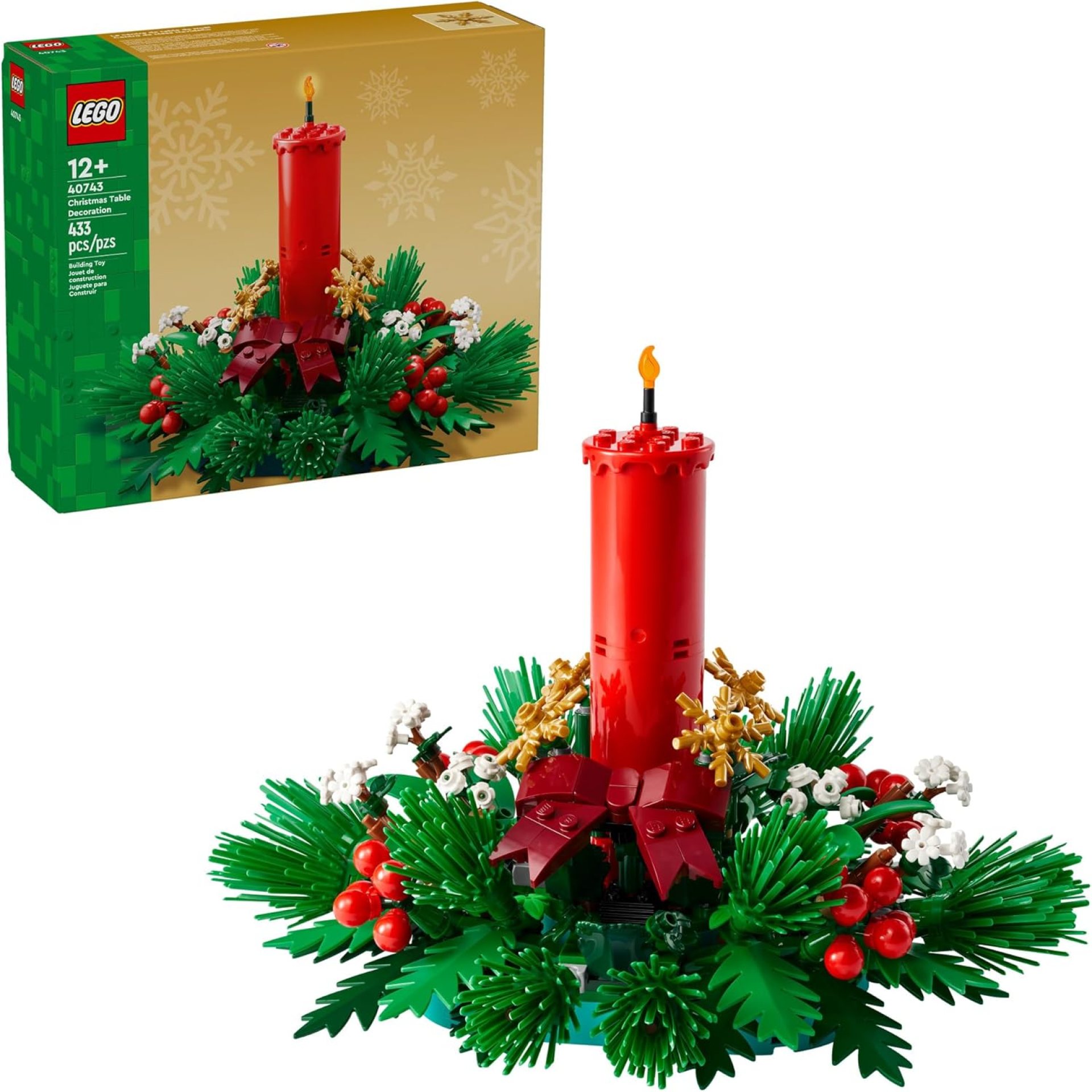 LEGO Christmas Table Decoration Building Toy for Kids – Brick-Built Holiday Centerpiece & Festive Room Decor – Christmas Craft for Girls & Boys, Ages 12+ – Gift Idea for Families – 40743 LEGO Christmas Table Decoration Building Toy for Kids – Brick-Built Holiday Centerpiece & Festive Room Decor – Christmas Craft for Girls & Boys, Ages 12+ – Gift Idea for Families – 40743
