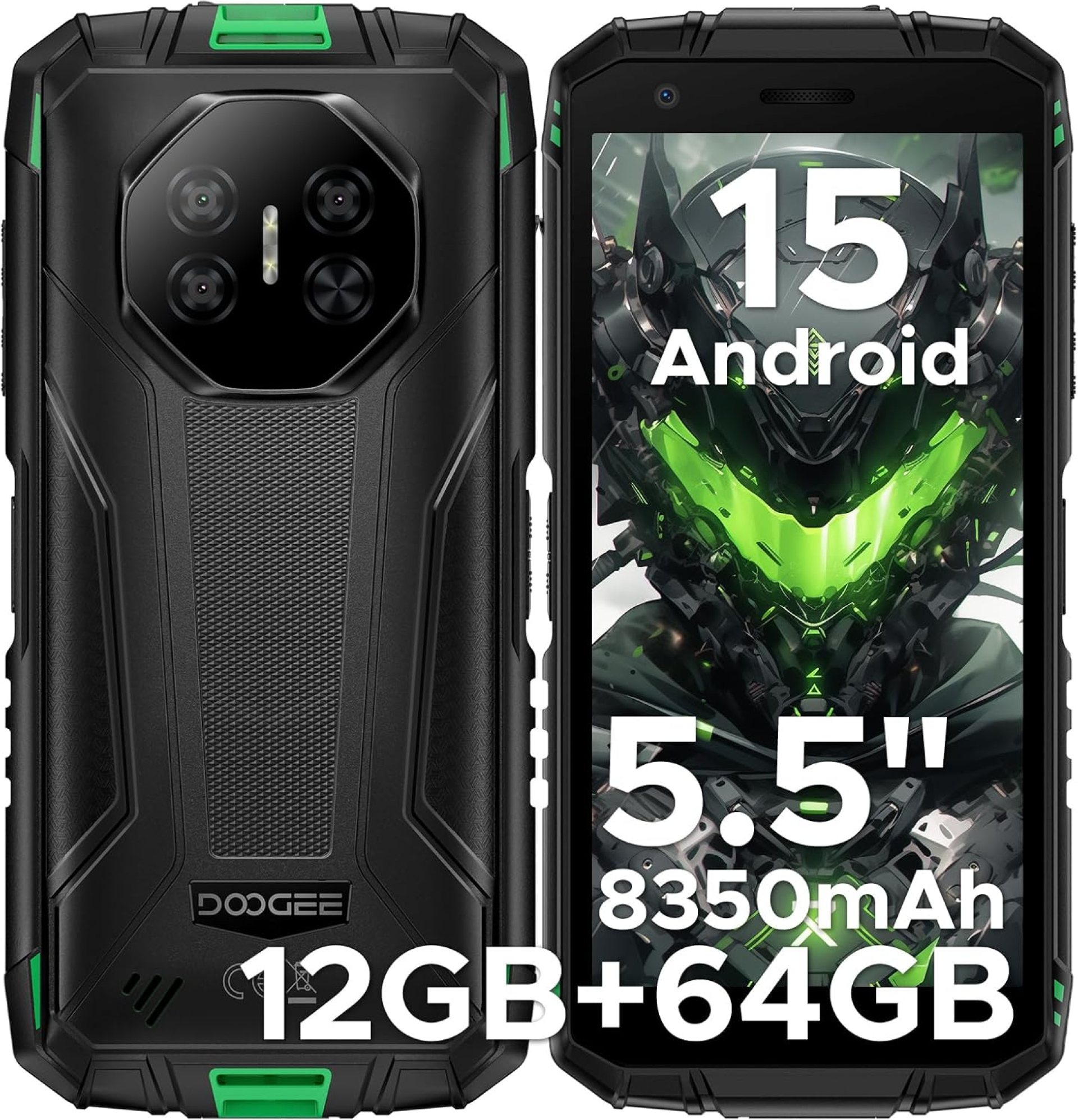 DOOGEE Fire 3 Android 15 Rugged Phone Unlocked,8350mAh Battery,12GB+64GB/2TB,Octa Core Rugged Smartphone,5.5″ IPS HD+ Display,13MP+8MP,IP68 Waterproof Cell Phone,Face Unlock,NFC/T-Mobile DOOGEE Fire 3 Android 15 Rugged Phone Unlocked,8350mAh Battery,12GB+64GB/2TB,Octa Core Rugged Smartphone,5.5″ IPS HD+ Display,13MP+8MP,IP68 Waterproof Cell Phone,Face Unlock,NFC/T-Mobile
