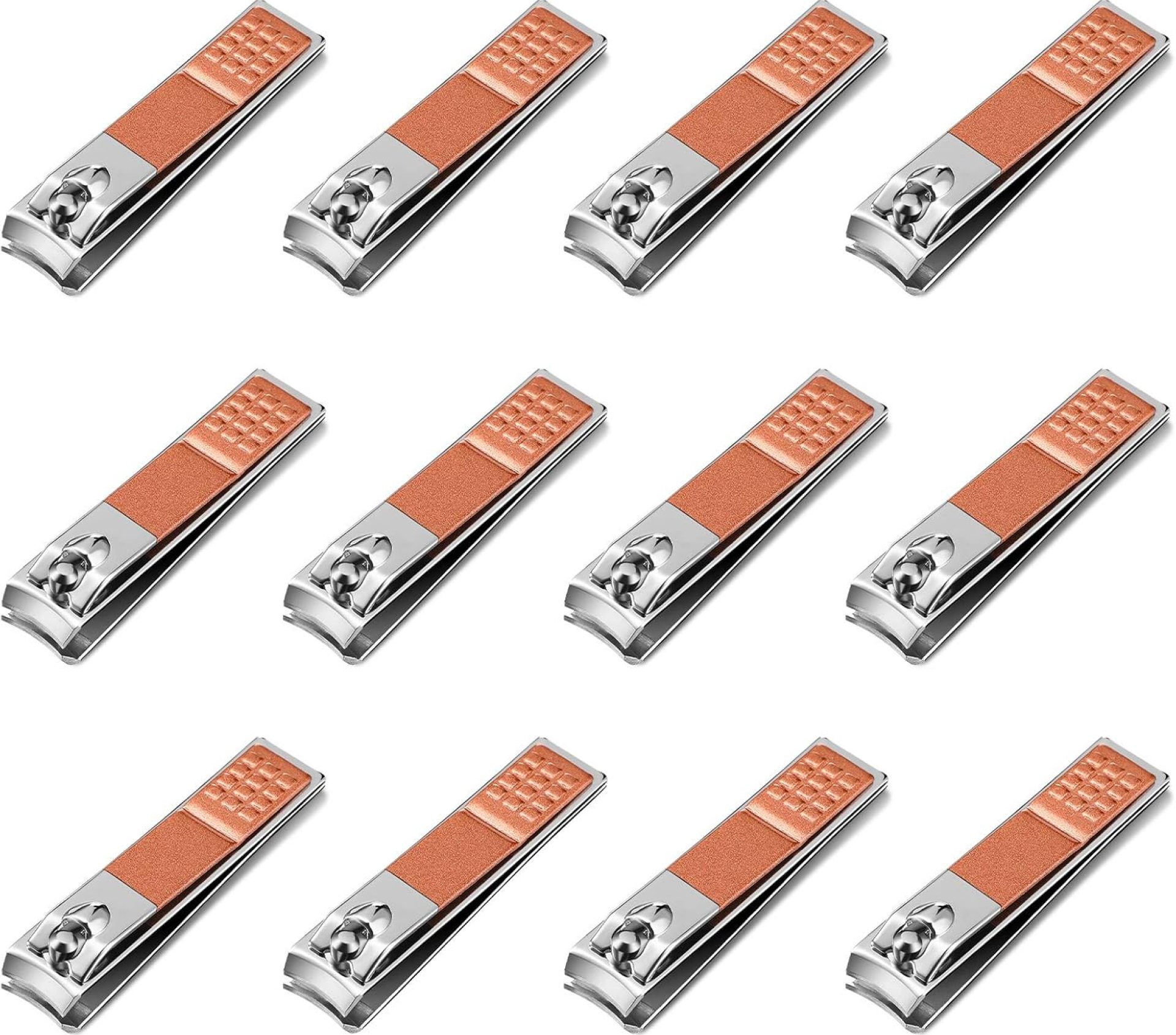 Yaomiao 12 Pieces Nail Clipper Set Stainless Steel Nail Cutter Fingernails and Toenail Clipper Cutter for Women Men (Rose Gold) Yaomiao 12 Pieces Nail Clipper Set Stainless Steel Nail Cutter Fingernails and Toenail Clipper Cutter for Women Men (Rose Gold)