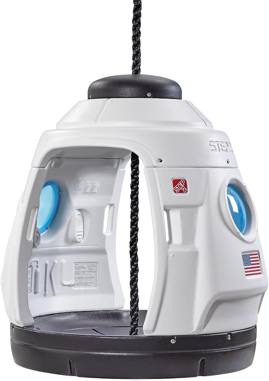 Step2 Space Capsule Swing, Kids Indoor/Outdoor Swing or Playhouse, Backyard Playground Set, Attach to Playset or Tree, for Children 3-8 Years Old Step2 Space Capsule Swing, Kids Indoor/Outdoor Swing or Playhouse, Backyard Playground Set, Attach to Playset or Tree, for Children 3-8 Years Old