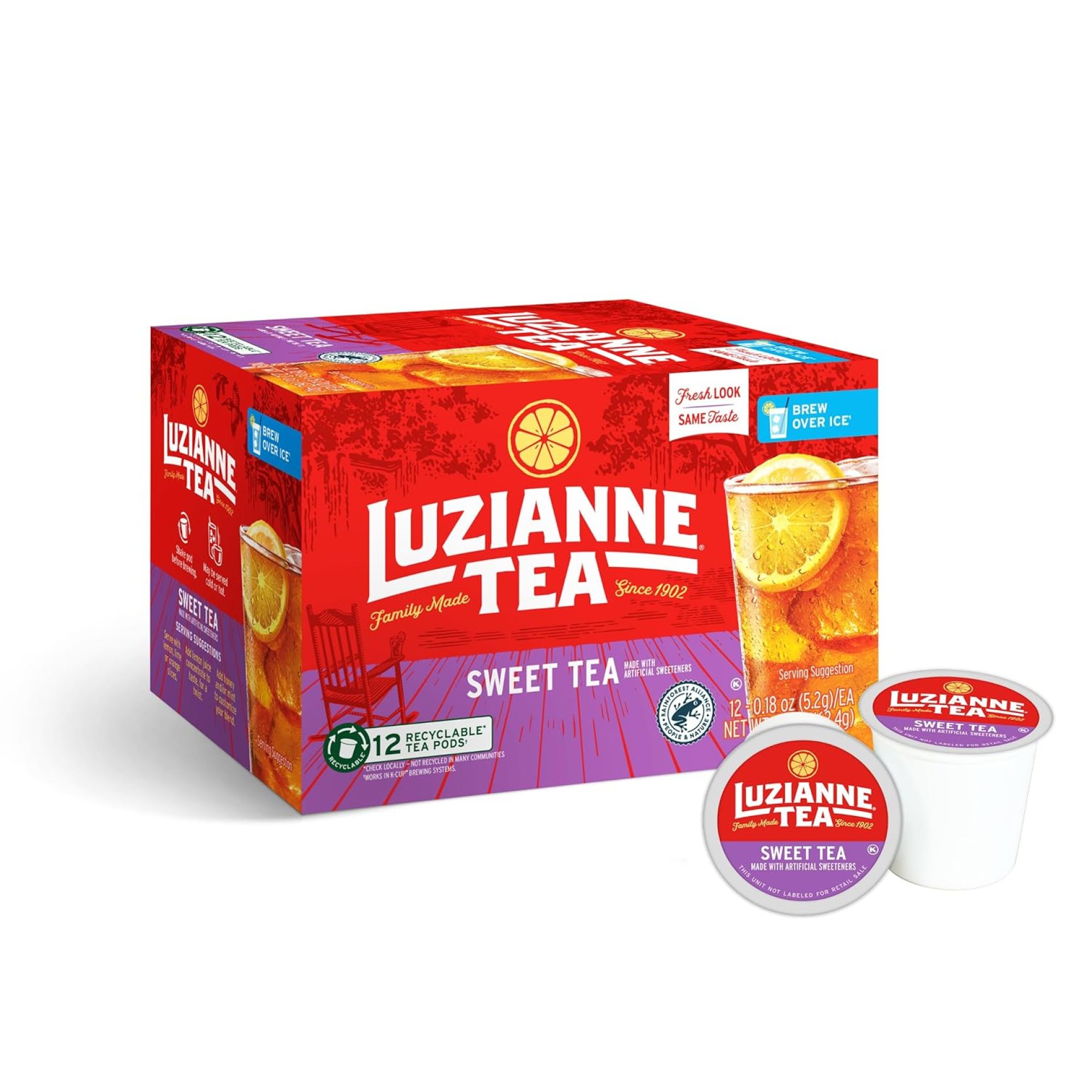 Luzianne Sweet Iced Tea Single Serve Pods, 12ct Box (Pack of 1) Luzianne Sweet Iced Tea Single Serve Pods, 12ct Box (Pack of 1)