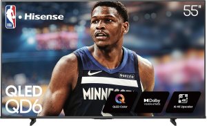 Hisense 55″ Class QD6 Series (55QD6QF, 2025 Model) QLED 4K UHD Smart Fire TV, Voice Remote with Alexa, Dolby Vision, Dolby Atmos, Motion Rate 120, HDR 10+, Game Mode Plus, MEMC, VRR, ALLM