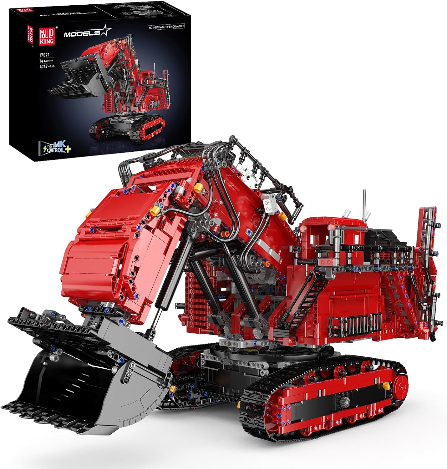 Mould King 17071 Remote Control Bulldozer Building Blocks Set, 4767 Pieces Heavy Duty Excavator Model, Engineering Vehicle Toy Gifts for Adults Mould King 17071 Remote Control Bulldozer Building Blocks Set, 4767 Pieces Heavy Duty Excavator Model, Engineering Vehicle Toy Gifts for Adults
