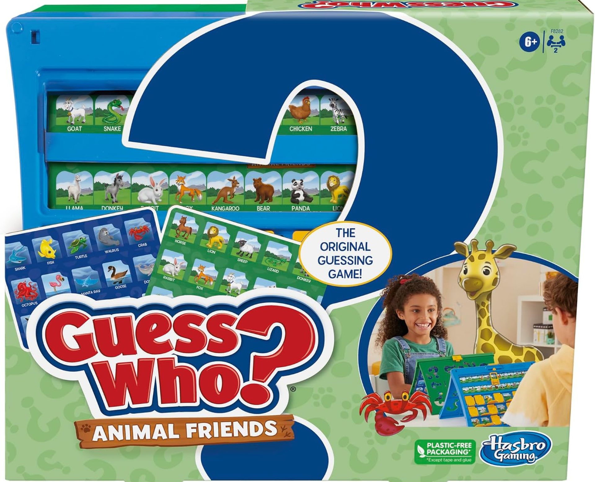 Hasbro Gaming Guess Who? Animal Friends Game | 2 Double-Sided Animal Sheets | 2-Player Board Games for Kids | Back to School Gifts | Ages 6+ (Amazon Exclusive) Hasbro Gaming Guess Who? Animal Friends Game | 2 Double-Sided Animal Sheets | 2-Player Board Games for Kids | Back to School Gifts | Ages 6+ (Amazon Exclusive)