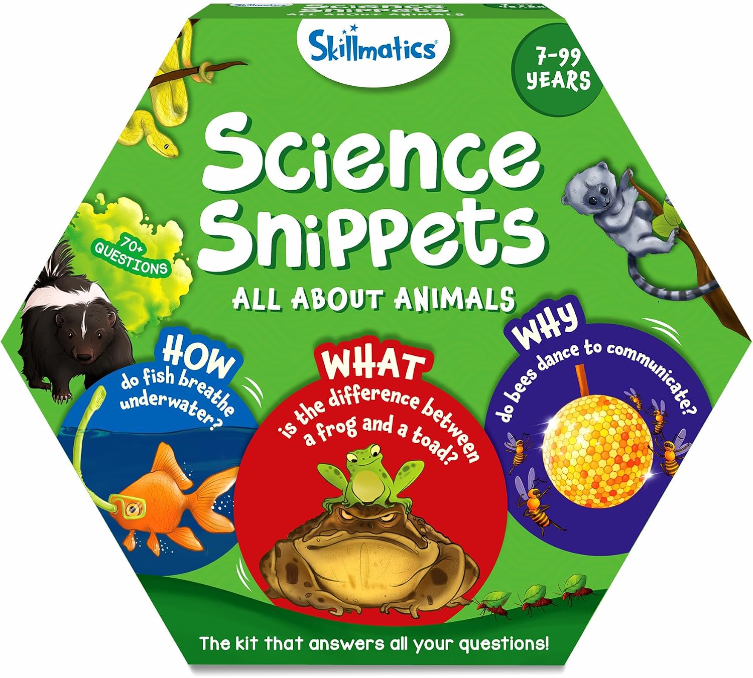 Skillmatics Flash Cards – Science Snippets Animals, STEM Learning Educational Toys & Learning Aids for Kids, Gifts for Boys & Girls Ages 7, 8, 9 & Up, Homeschool, Classroom & Travel Activity Skillmatics Flash Cards – Science Snippets Animals, STEM Learning Educational Toys & Learning Aids for Kids, Gifts for Boys & Girls Ages 7, 8, 9 & Up, Homeschool, Classroom & Travel Activity
