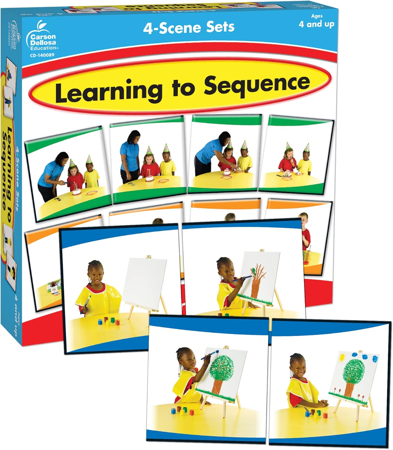 Carson Dellosa Education Carson Dellosa Learning to Sequence Pre-Reading Puzzle Game Set for Kids, Preschool Learning Activity, Storytelling Game for Classroom and Homeschool (42 pc), 9″ x 2″ x 9″ Carson Dellosa Education Carson Dellosa Learning to Sequence Pre-Reading Puzzle Game Set for Kids, Preschool Learning Activity, Storytelling Game for Classroom and Homeschool (42 pc), 9″ x 2″ x 9″