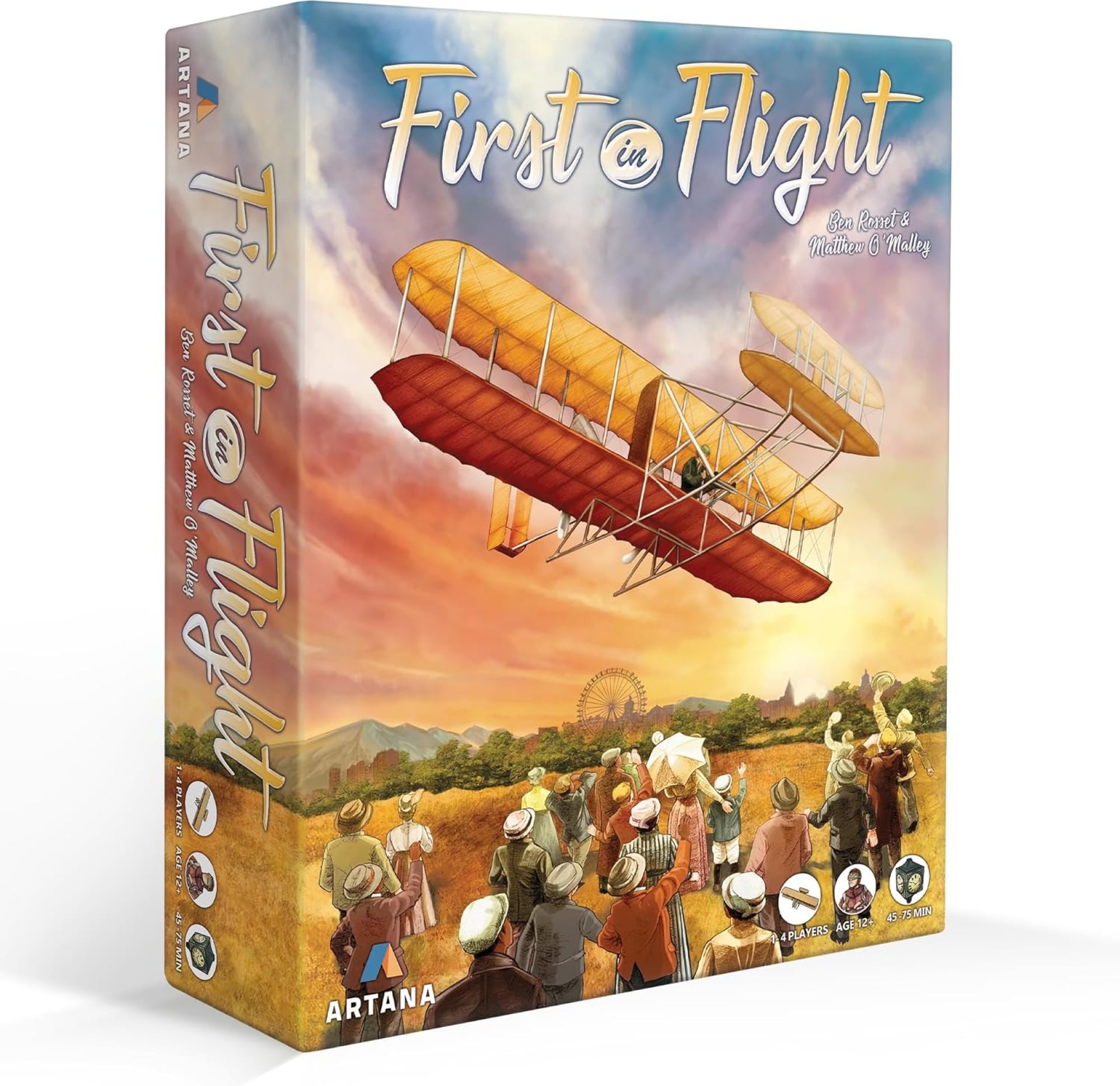 First In Flight: MENSA Award Winning Board Game About Historical Aviation – Strategy Board Game for Teens, Adults and Heavy Gamers – A Flight-Themed Adventure Card Game for Airplane Enthusiasts First In Flight: MENSA Award Winning Board Game About Historical Aviation – Strategy Board Game for Teens, Adults and Heavy Gamers – A Flight-Themed Adventure Card Game for Airplane Enthusiasts