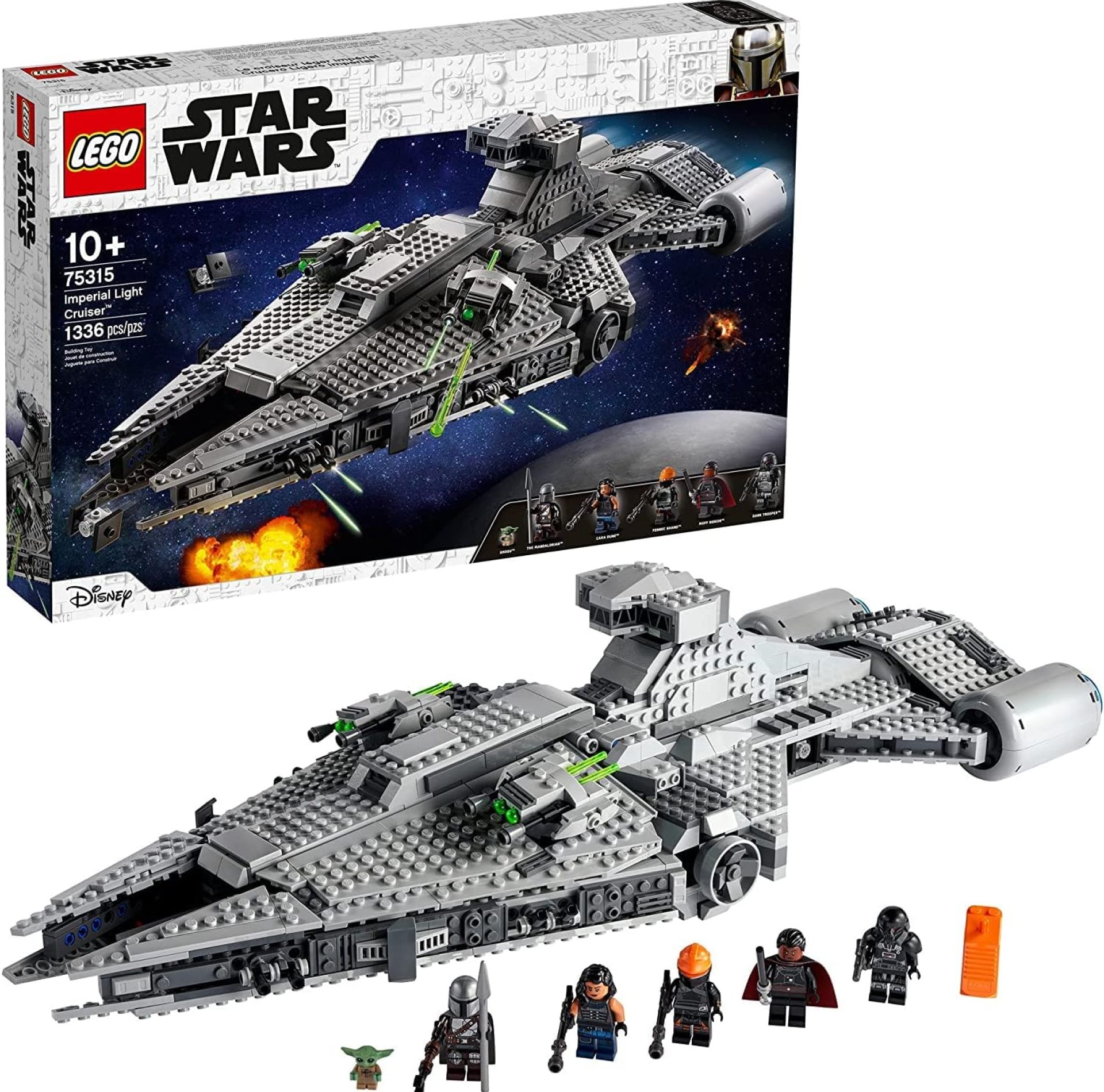 LEGO Star Wars: The Mandalorian Imperial Light Cruiser 75315 Awesome Toy Building Kit for Kids, Featuring 5 Minifigures; New 2021 (1,336 Pieces) LEGO Star Wars: The Mandalorian Imperial Light Cruiser 75315 Awesome Toy Building Kit for Kids, Featuring 5 Minifigures; New 2021 (1,336 Pieces)
