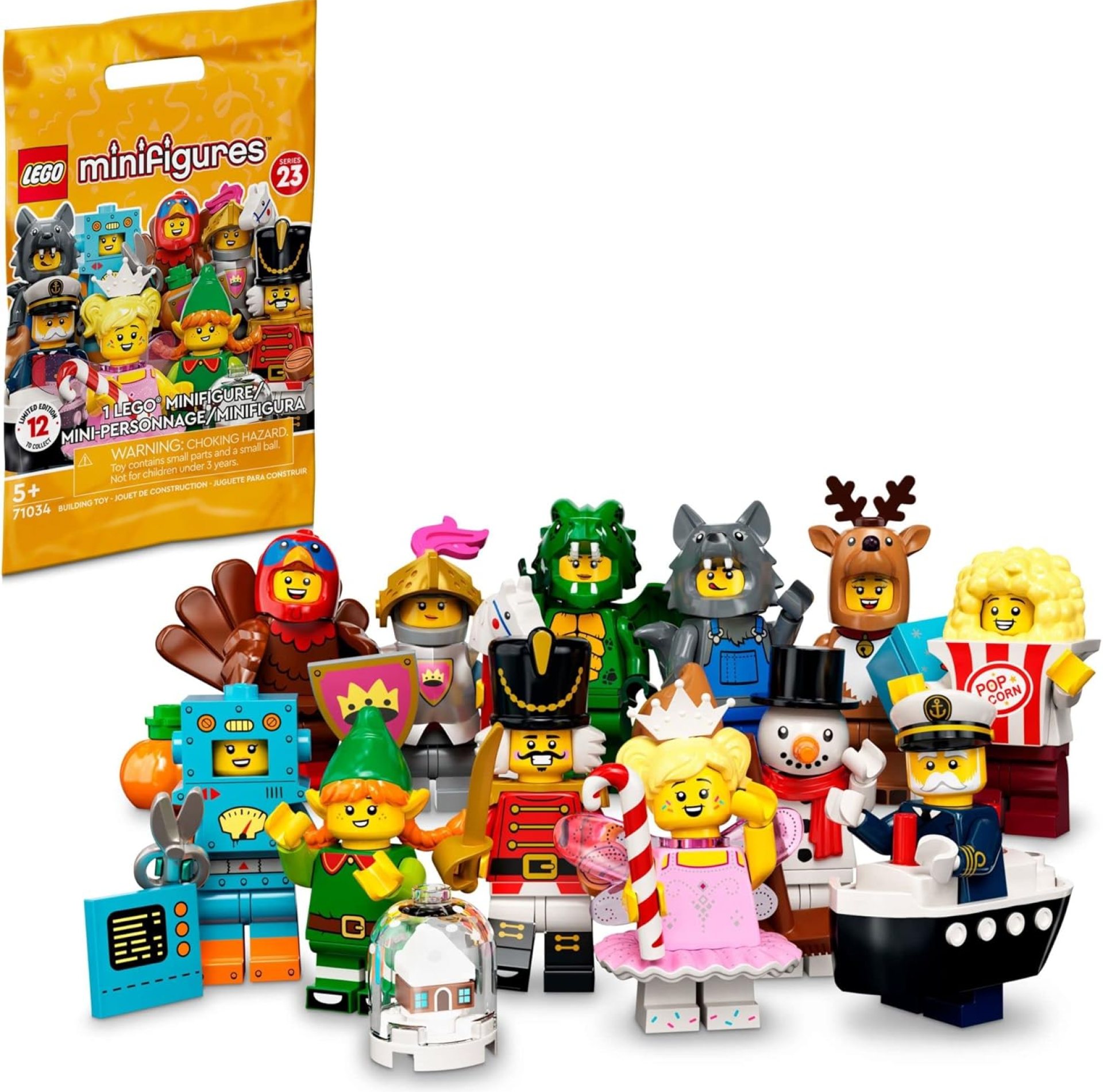 LEGO Minifigures Series 23 71034 Limited-Edition Building Toy Set; Imaginative Gift for Kids, Boys and Girls Ages 5+ (1 of 12 to Collect) LEGO Minifigures Series 23 71034 Limited-Edition Building Toy Set; Imaginative Gift for Kids, Boys and Girls Ages 5+ (1 of 12 to Collect)