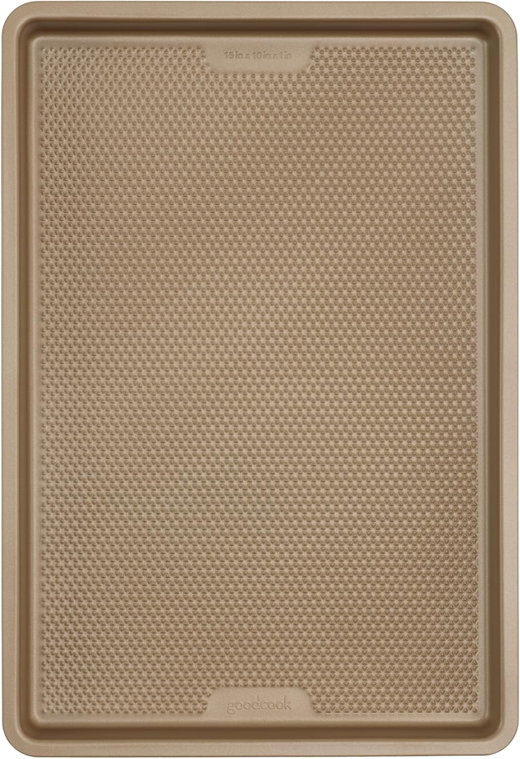 GoodCook BestBake Nonstick 10″ x 15″ Textured Carbon Steel Cookie Sheet, Medium Baking Tray, Scratch-Resistant Bakeware, Even Heating, Durable Bronze Nonstick Baking Sheet GoodCook BestBake Nonstick 10″ x 15″ Textured Carbon Steel Cookie Sheet, Medium Baking Tray, Scratch-Resistant Bakeware, Even Heating, Durable Bronze Nonstick Baking Sheet