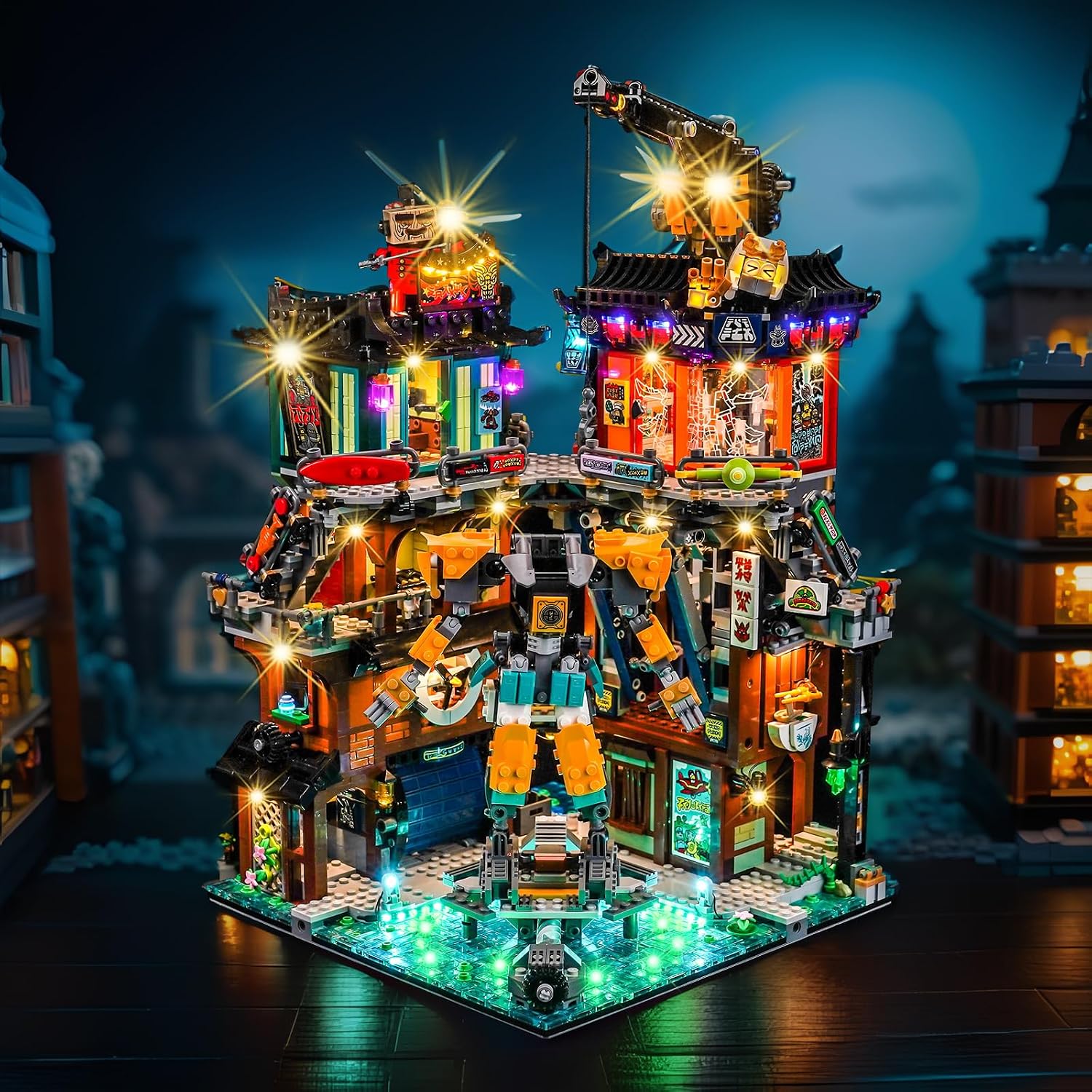 LED Lighting Compatible with Lego NINJAGO City Workshops 71837,Light Kit Compatible with Lego 71837, NOT Included The Model Set – JUST Lights LED Lighting Compatible with Lego NINJAGO City Workshops 71837,Light Kit Compatible with Lego 71837, NOT Included The Model Set – JUST Lights