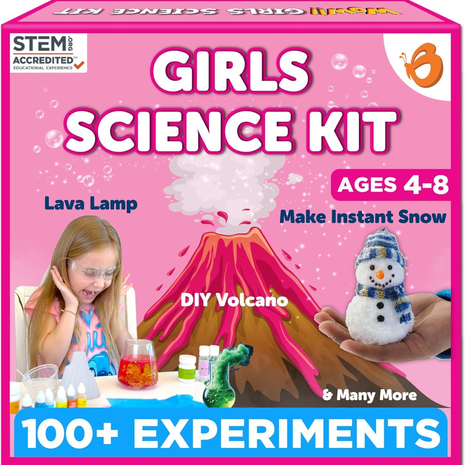 Butterfly EduFields 100+ Girls Science Kit for Kids Ages 4 5 6 7 8 | Girls in STEM & Science Experiments | Educational Gift Ideas for 4 5 6 7 8 Year Old Girl | STEM Projects, Fun Learning Butterfly EduFields 100+ Girls Science Kit for Kids Ages 4 5 6 7 8 | Girls in STEM & Science Experiments | Educational Gift Ideas for 4 5 6 7 8 Year Old Girl | STEM Projects, Fun Learning