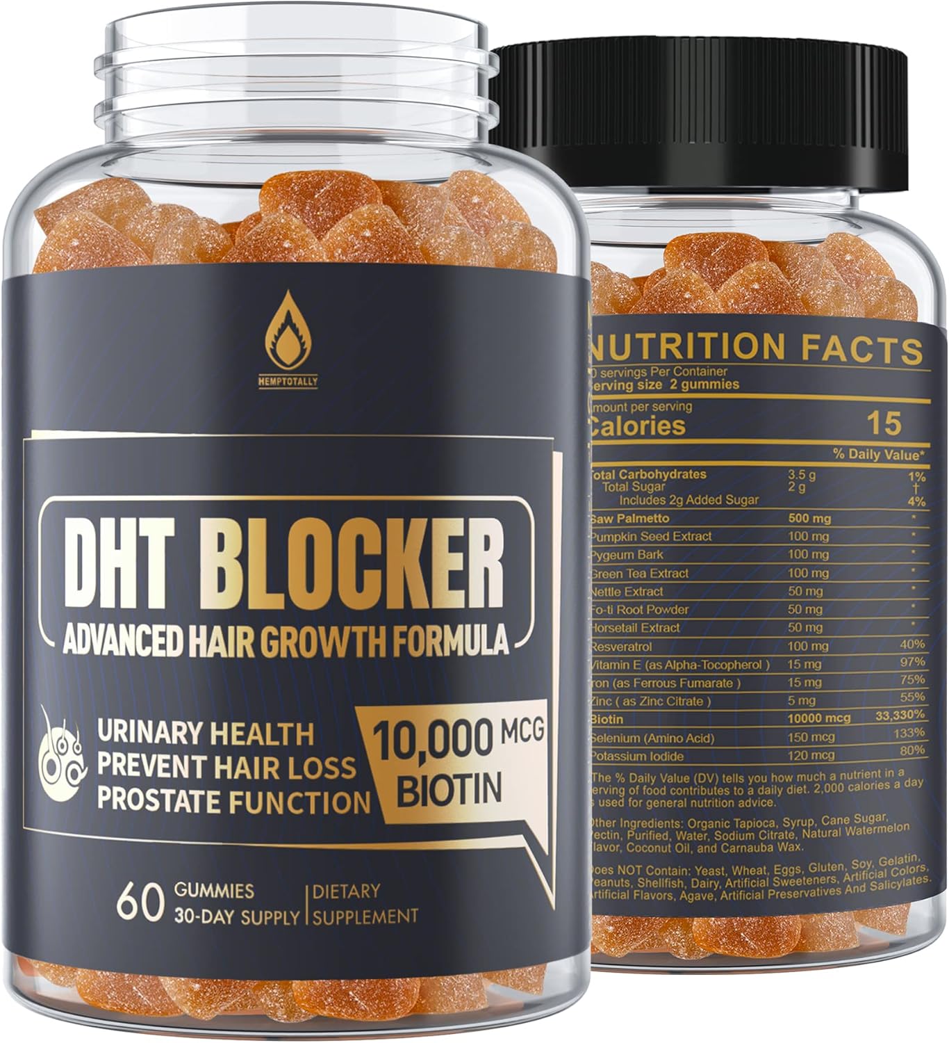 DHT Blocker Gummies Hair Growth Supplement, Super Potency Saw Palmetto & Biotin 10000 mcg for Women & Men, Plus 12 Proprietary Blend – Prevent Hair Loss, Blocking DHT Receptors, Hormonal Balance DHT Blocker Gummies Hair Growth Supplement, Super Potency Saw Palmetto & Biotin 10000 mcg for Women & Men, Plus 12 Proprietary Blend – Prevent Hair Loss, Blocking DHT Receptors, Hormonal Balance