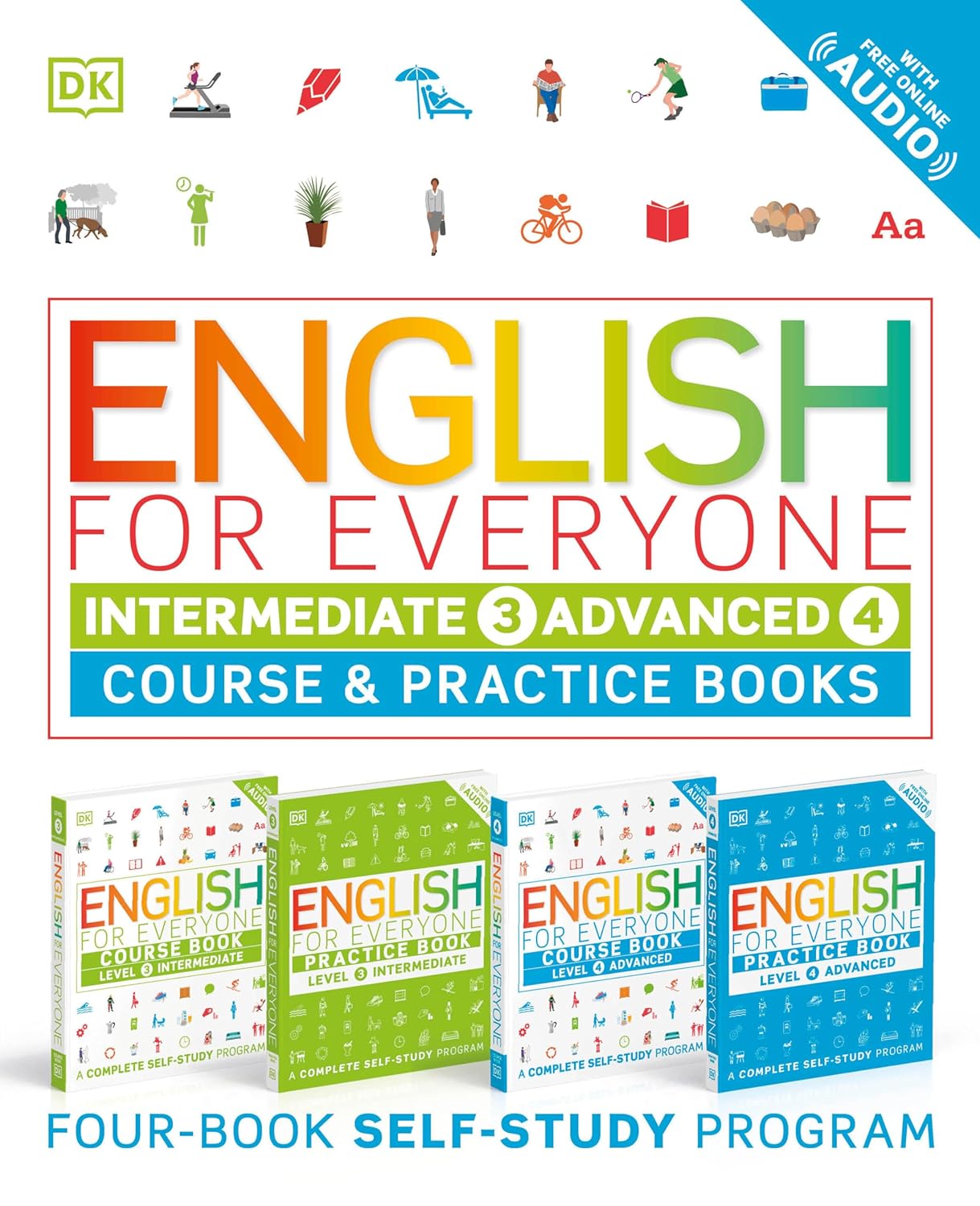 English for Everyone: Intermediate to Advanced Box Set – Level 3 & 4 : ESL for Adults, an Interactive Course to Learning English English for Everyone: Intermediate to Advanced Box Set – Level 3 & 4 : ESL for Adults, an Interactive Course to Learning English
