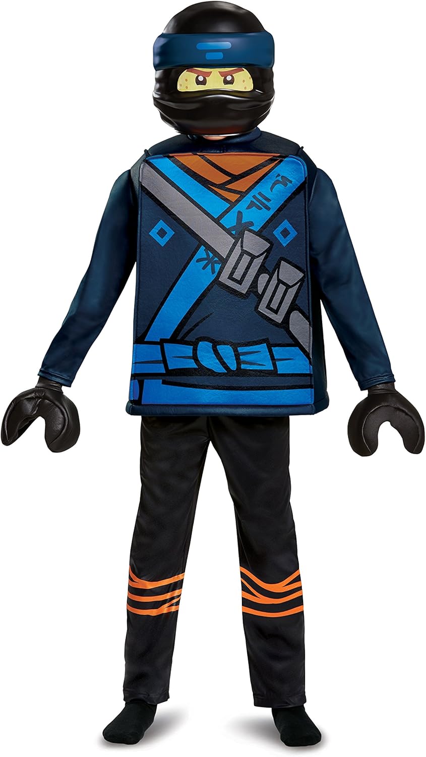 Disguise 23527L Jay LEGO Ninjago Movie Deluxe Costume, Blue, Small (4-6) Disguise 23527L Jay LEGO Ninjago Movie Deluxe Costume, Blue, Small (4-6)