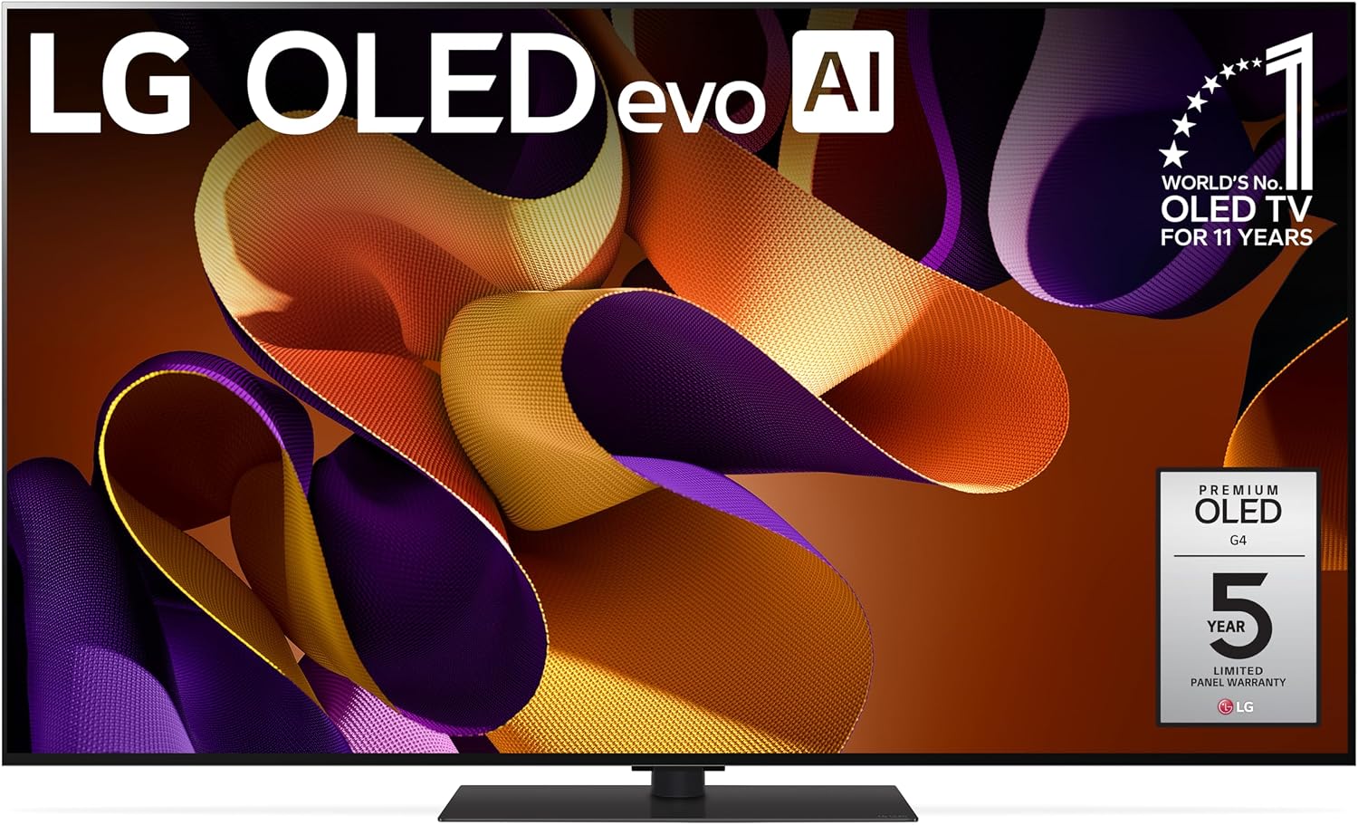 LG 55-Inch Class OLED evo G4 Series Smart TV 4K Processor Flat Screen with Magic Remote AI-Powered with Alexa Built-in (OLED55G4SUB, 2024) LG 55-Inch Class OLED evo G4 Series Smart TV 4K Processor Flat Screen with Magic Remote AI-Powered with Alexa Built-in (OLED55G4SUB, 2024)