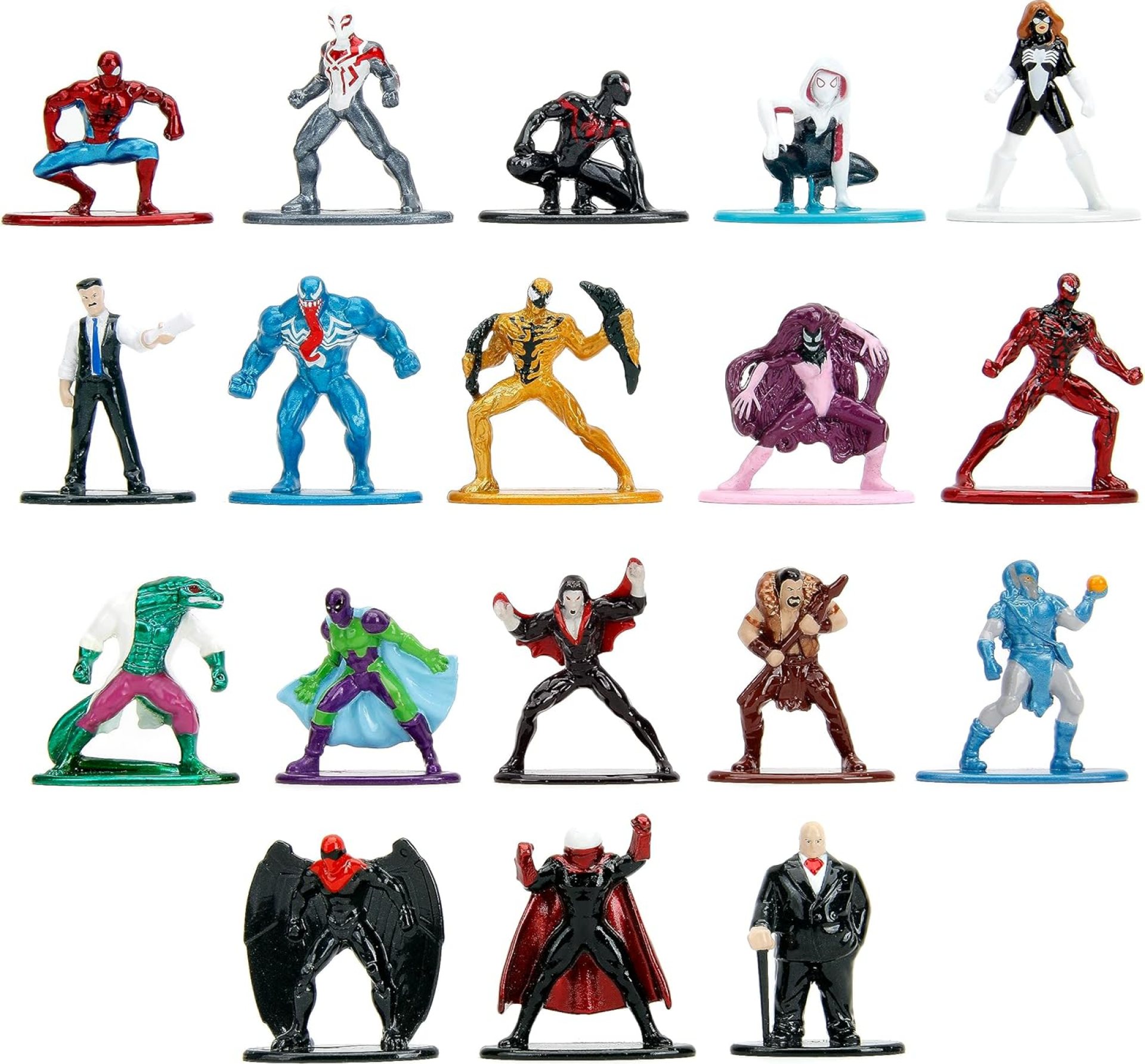 Jada Toys Marvel Spider-Man 18-Pack Series 9 Die-cast Figures, Toys for Kids and Adults Jada Toys Marvel Spider-Man 18-Pack Series 9 Die-cast Figures, Toys for Kids and Adults