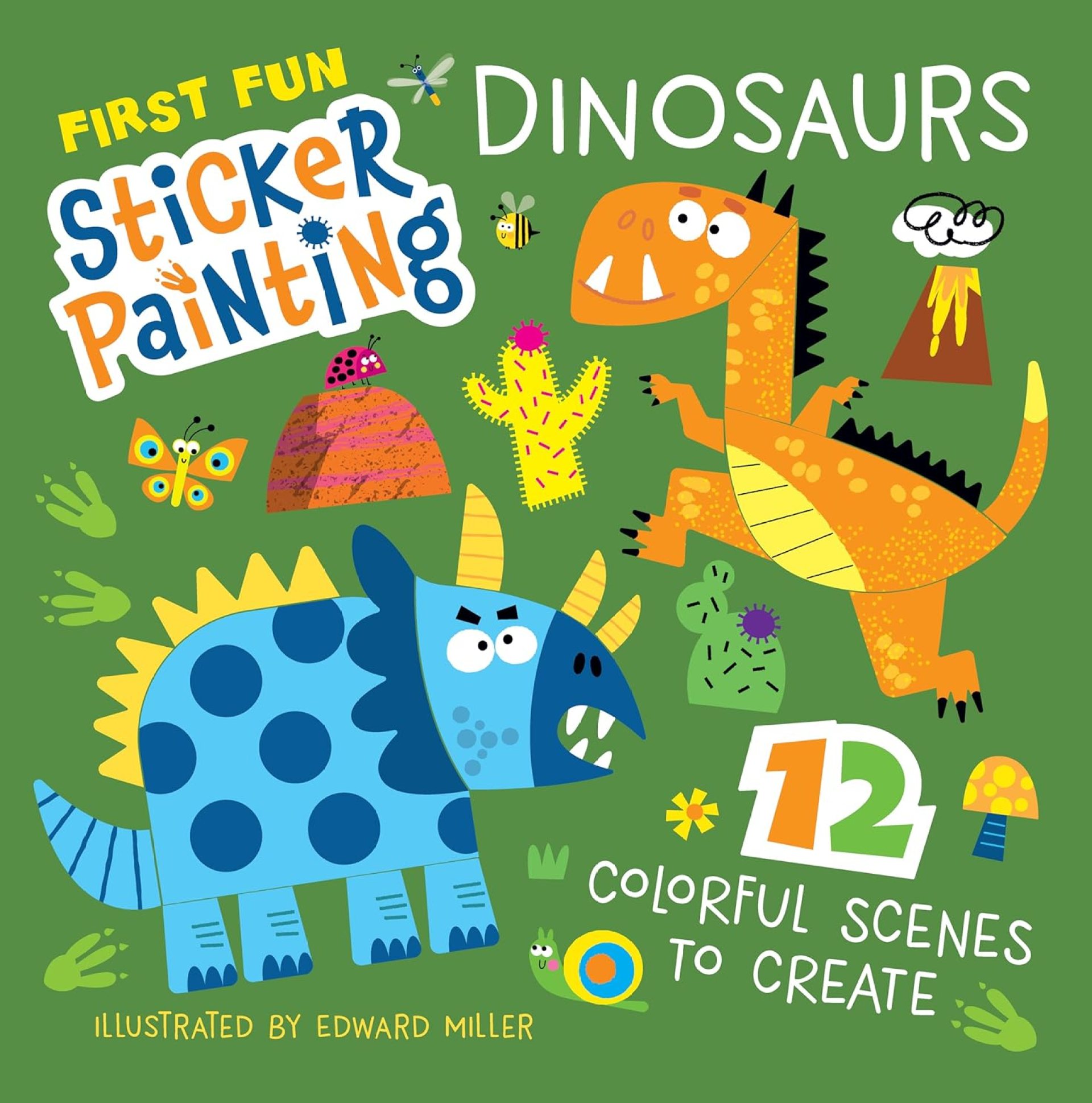 First Fun Sticker Painting: Dinosaurs: 12 Colorful Scenes to Create (Happy Fox Books) Paint-by-Sticker Art Designs for Kids Ages 4 and Up – Triceratops, T. Rex, Velociraptor, Allosaurus, and More First Fun Sticker Painting: Dinosaurs: 12 Colorful Scenes to Create (Happy Fox Books) Paint-by-Sticker Art Designs for Kids Ages 4 and Up – Triceratops, T. Rex, Velociraptor, Allosaurus, and More