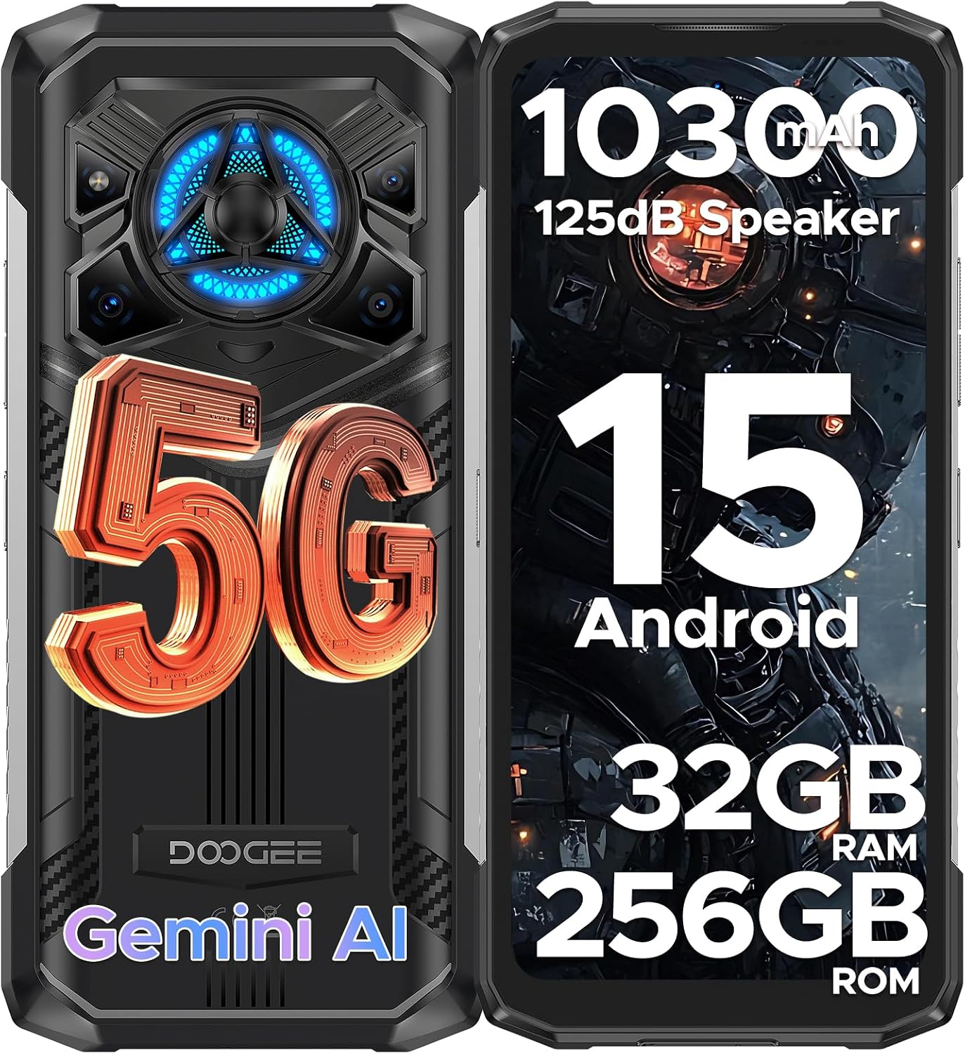 DOOGEE Blade 20 Play 5G Rugged Phone,Dimensity 7050 Octa Core,32GB+256GB,Android 15 10300mAh Rugged Smartphone with 125dB Speakers,6.6″ HD + LED Light Effect,50MP+20MP+16MP,Face ID/NFC/WIFI6/OTG DOOGEE Blade 20 Play 5G Rugged Phone,Dimensity 7050 Octa Core,32GB+256GB,Android 15 10300mAh Rugged Smartphone with 125dB Speakers,6.6″ HD + LED Light Effect,50MP+20MP+16MP,Face ID/NFC/WIFI6/OTG