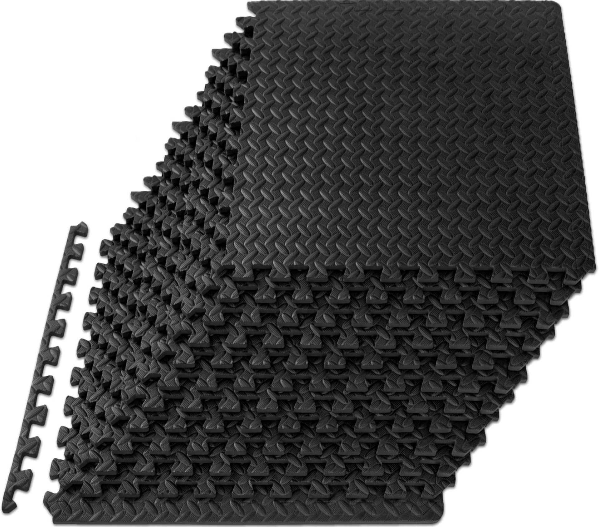 ProsourceFit Puzzle Exercise Mat ½ in, EVA Interlocking Foam Floor Tiles for Home Gym, Mat for Home Workout Equipment, Floor Padding for Kids, Cream, 24 in x 24 in x ½ in, 24 Sq Ft – 6 Tiles ProsourceFit Puzzle Exercise Mat ½ in, EVA Interlocking Foam Floor Tiles for Home Gym, Mat for Home Workout Equipment, Floor Padding for Kids, Cream, 24 in x 24 in x ½ in, 24 Sq Ft – 6 Tiles