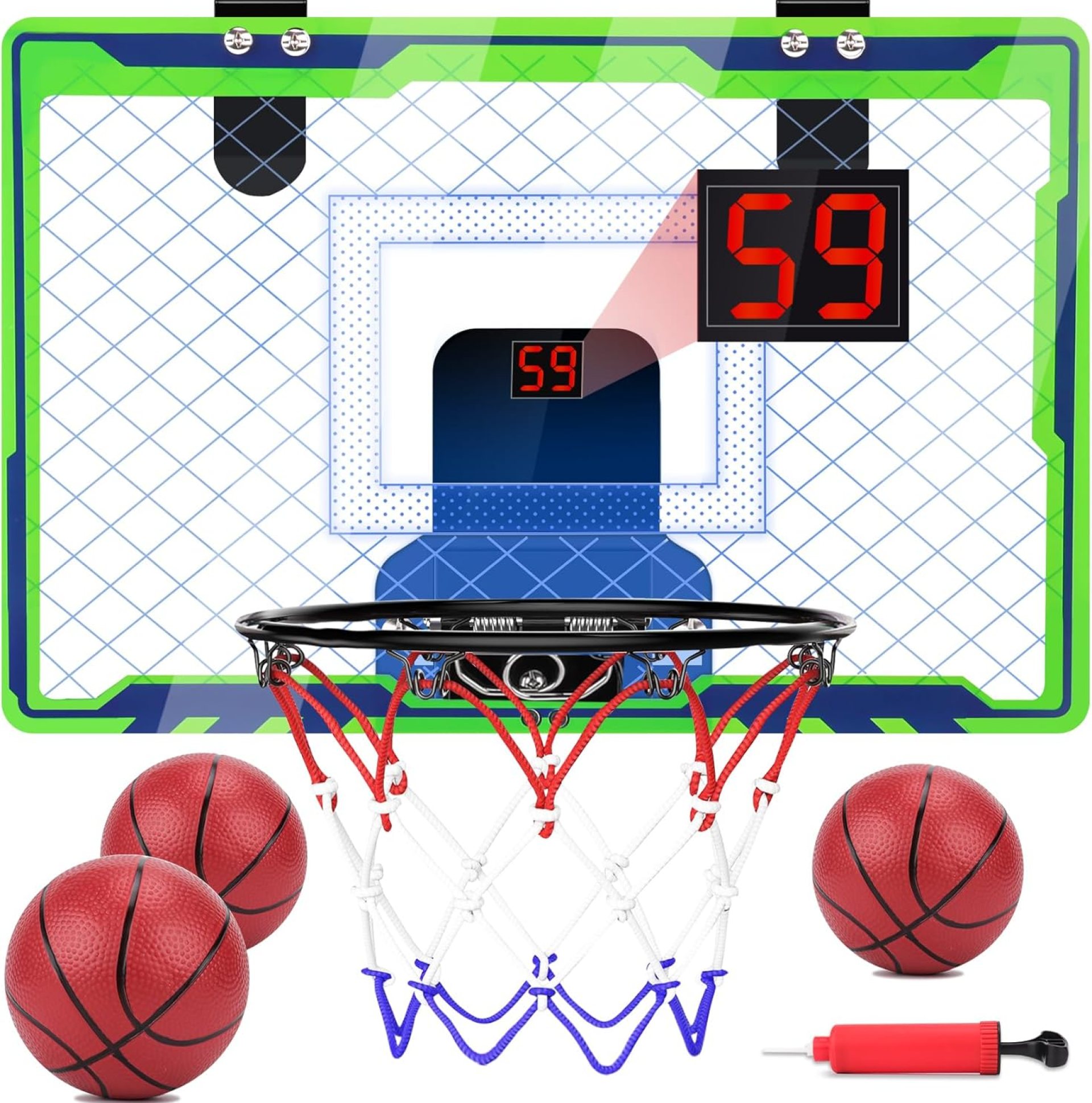 Mini Over The Door Basketball Hoop Indoor for Kids, Small Office Basketball Hoop with Scoreboard, Sports Toys for Boys Age 4-7 8-12 Year Old, Birthday Ideas Gifts Mini Over The Door Basketball Hoop Indoor for Kids, Small Office Basketball Hoop with Scoreboard, Sports Toys for Boys Age 4-7 8-12 Year Old, Birthday Ideas Gifts