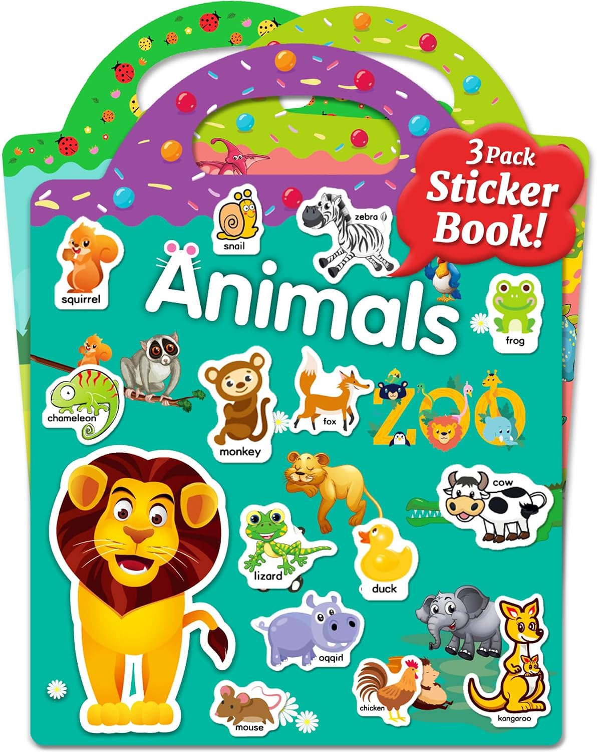 Benresive Reusable Sticker Books for Kids 2-4, Sticker Books for Toddlers 1-3 2-4, Toddler Travel Toys Activities Crafts Gifts – Animals, Dinosaurs and Insect Benresive Reusable Sticker Books for Kids 2-4, Sticker Books for Toddlers 1-3 2-4, Toddler Travel Toys Activities Crafts Gifts – Animals, Dinosaurs and Insect