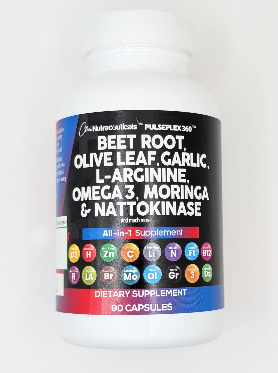 Clean Nutraceuticals Beet Root Capsules Olive Leaf Nattokinase Garlic Extract L-Arginine Omega 3 Red Yeast Rice Hibiscus Danshen – Healthy Support Supplement – 90 Ct Clean Nutraceuticals Beet Root Capsules Olive Leaf Nattokinase Garlic Extract L-Arginine Omega 3 Red Yeast Rice Hibiscus Danshen – Healthy Support Supplement – 90 Ct