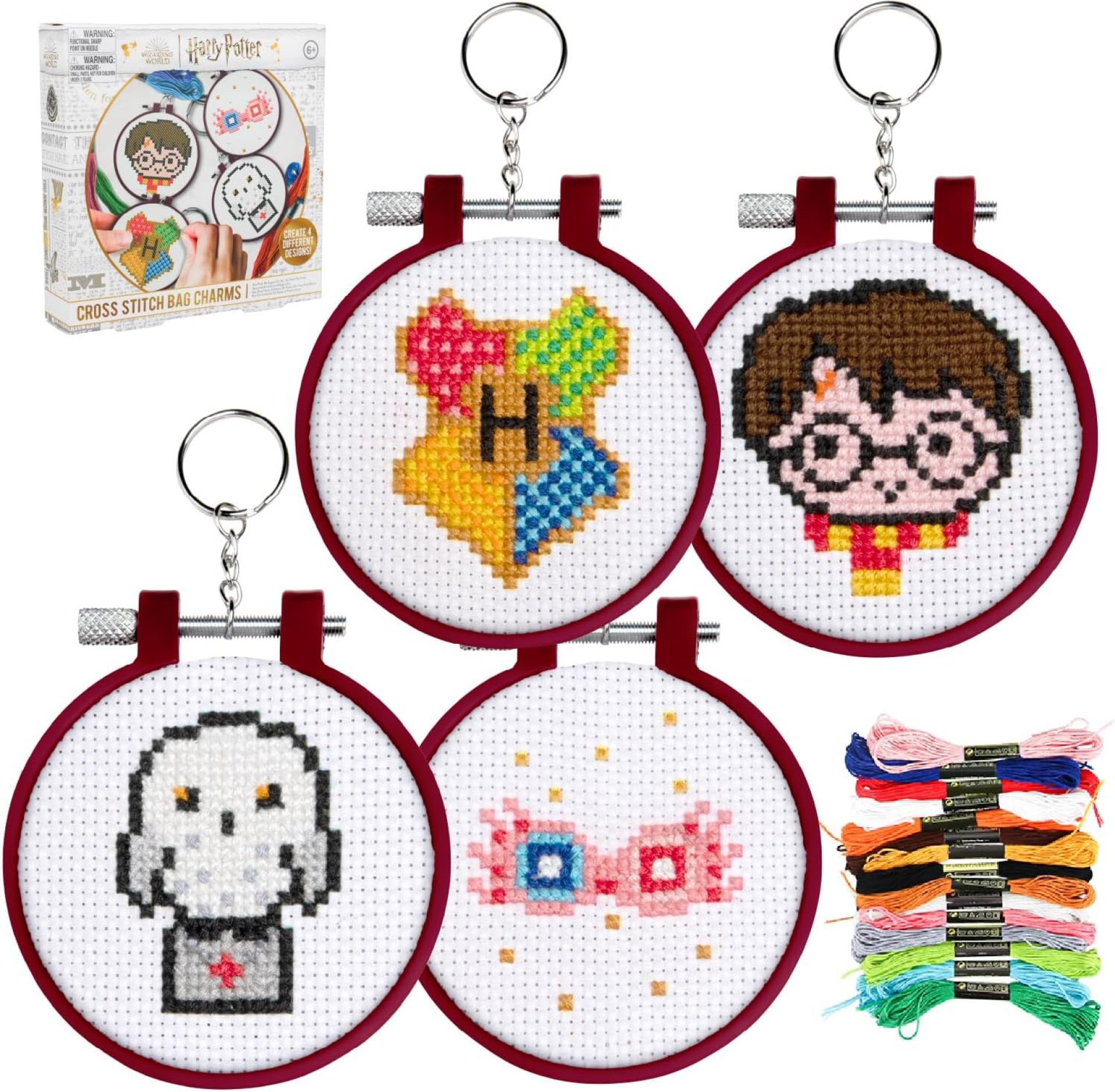 Paladone Harry Potter Stamped Cross Stitch, Embroidery Kit – Officially Licensed Wizarding World Merchandise, Easy Craft Activity for Movie Fans, Starter Kit for Needlework Beginners Paladone Harry Potter Stamped Cross Stitch, Embroidery Kit – Officially Licensed Wizarding World Merchandise, Easy Craft Activity for Movie Fans, Starter Kit for Needlework Beginners