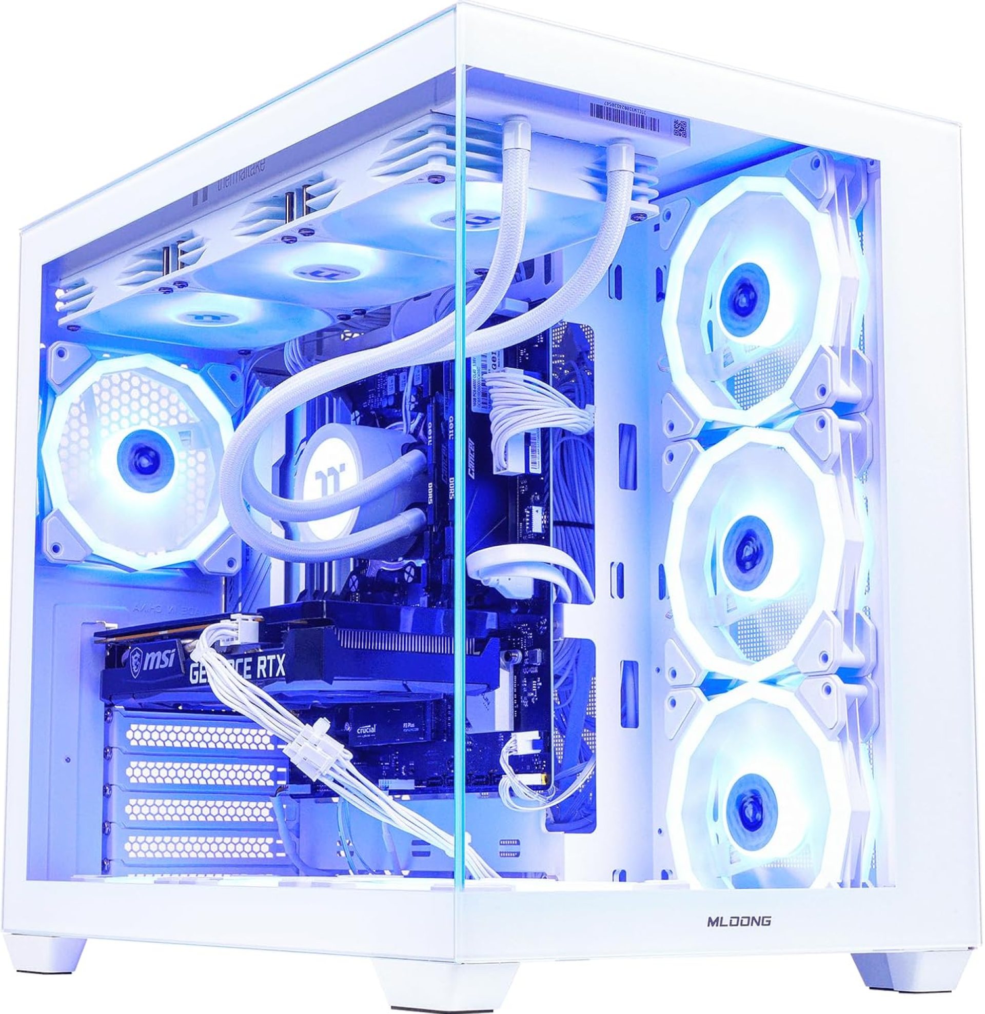 X-Dragon Gaming PC Desktop, AMD Ryzen 7 9800X3D 8 core 4.7GHz(up to 5.2GHz), GeForce RTX 5070Ti 16GB, 32GB DDR5 RAM 6000MHz, 2TB NVME SSD, 850W PSU, Windows 11 Home 64-bit, White X-Dragon Gaming PC Desktop, AMD Ryzen 7 9800X3D 8 core 4.7GHz(up to 5.2GHz), GeForce RTX 5070Ti 16GB, 32GB DDR5 RAM 6000MHz, 2TB NVME SSD, 850W PSU, Windows 11 Home 64-bit, White