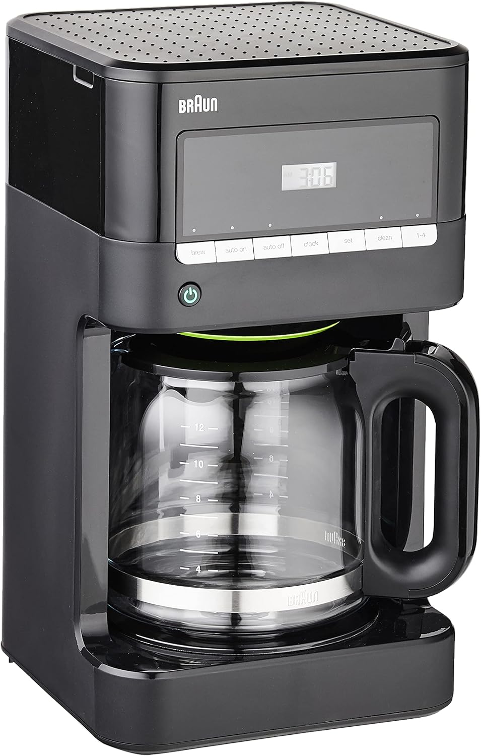 Braun Brew Sense 12 Cup Drip Coffee Maker – Pause & Pour Mid Brew, Programmable Coffee Machine with 24-Hour Timer & Clock, 1-4 Cup Functions, Self Clean, Auto Shutoff, Removable Filter Basket, Black Braun Brew Sense 12 Cup Drip Coffee Maker – Pause & Pour Mid Brew, Programmable Coffee Machine with 24-Hour Timer & Clock, 1-4 Cup Functions, Self Clean, Auto Shutoff, Removable Filter Basket, Black