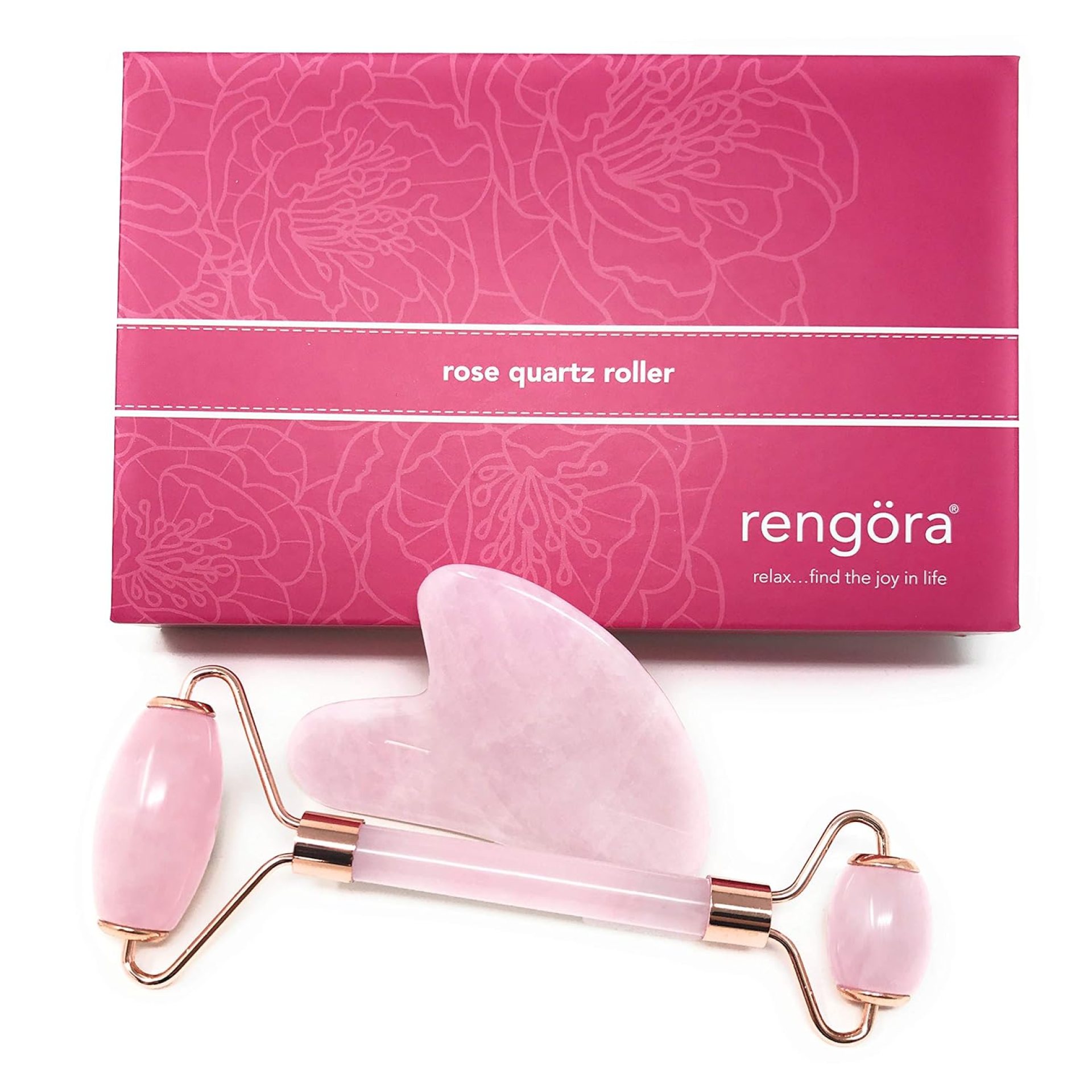Jade Roller For Face – Authentic Rose Quartz Facial Rollers for Women, Pink Jade Roller and Gua Sha Set Face Roller Skin Care Reduce Wrinkles, Anti-Aging, Dark Circles + Eye Puffiness Valentines Gifts Jade Roller For Face – Authentic Rose Quartz Facial Rollers for Women, Pink Jade Roller and Gua Sha Set Face Roller Skin Care Reduce Wrinkles, Anti-Aging, Dark Circles + Eye Puffiness Valentines Gifts