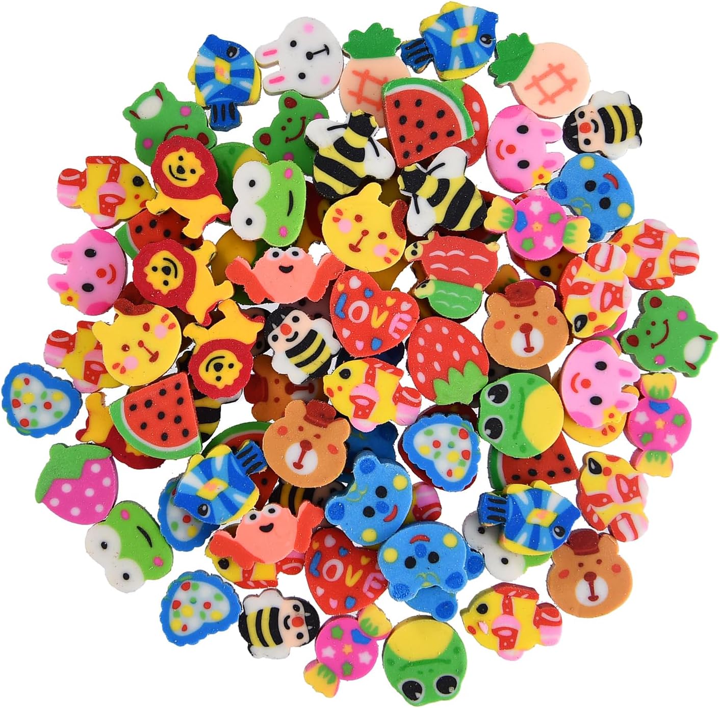 400PCS Mini Fun Cute Fruit Animal Erasers for Kids Bulk,Back to School Party Gifts Valentine’s Day Gifts (Fruit erasers) 400PCS Mini Fun Cute Fruit Animal Erasers for Kids Bulk,Back to School Party Gifts Valentine’s Day Gifts (Fruit erasers)