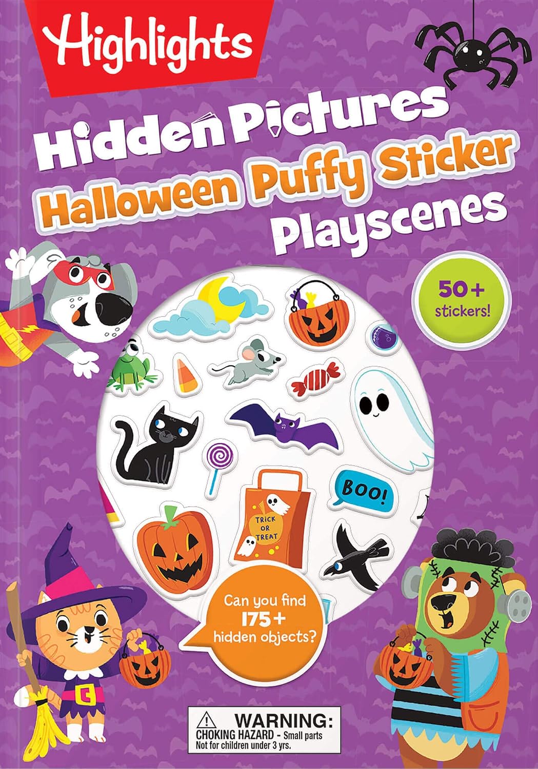 Halloween Hidden Pictures Puffy Sticker Playscenes: Over 50 Reusable Halloween Stickers to Decorate, Find Over 175 Hidden Objects, Solve Mazes and More (Highlights Puffy Sticker Playscenes) Halloween Hidden Pictures Puffy Sticker Playscenes: Over 50 Reusable Halloween Stickers to Decorate, Find Over 175 Hidden Objects, Solve Mazes and More (Highlights Puffy Sticker Playscenes)