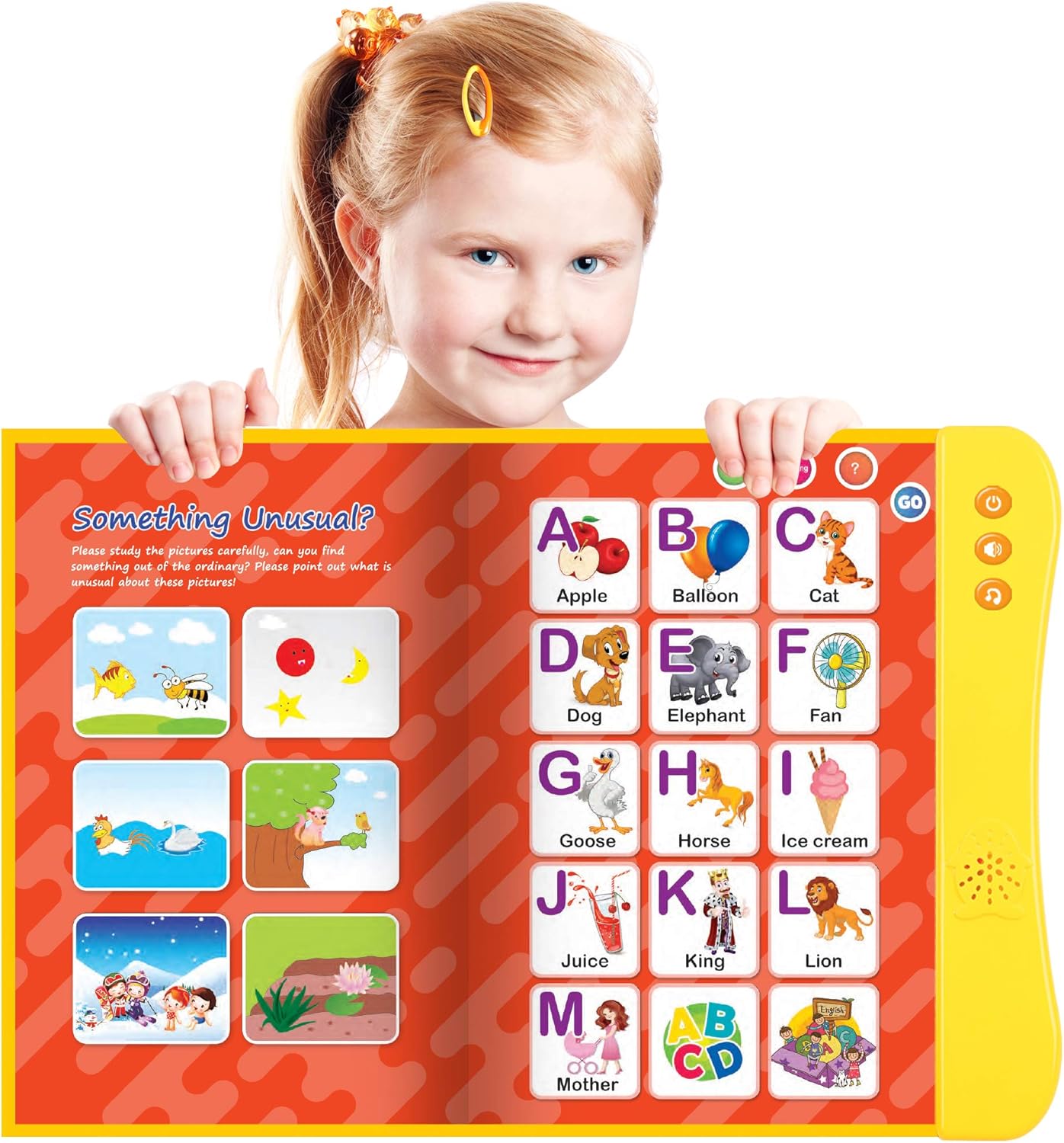 ABC Learning For Toddlers Sound Book, Ideal for Learning & Education Toys, Speech Therapy Toys, Preschool Learning Toys, 8 Page Toddler Activity Book Learning Alphabets, Animal, Speak and Spell & More ABC Learning For Toddlers Sound Book, Ideal for Learning & Education Toys, Speech Therapy Toys, Preschool Learning Toys, 8 Page Toddler Activity Book Learning Alphabets, Animal, Speak and Spell & More