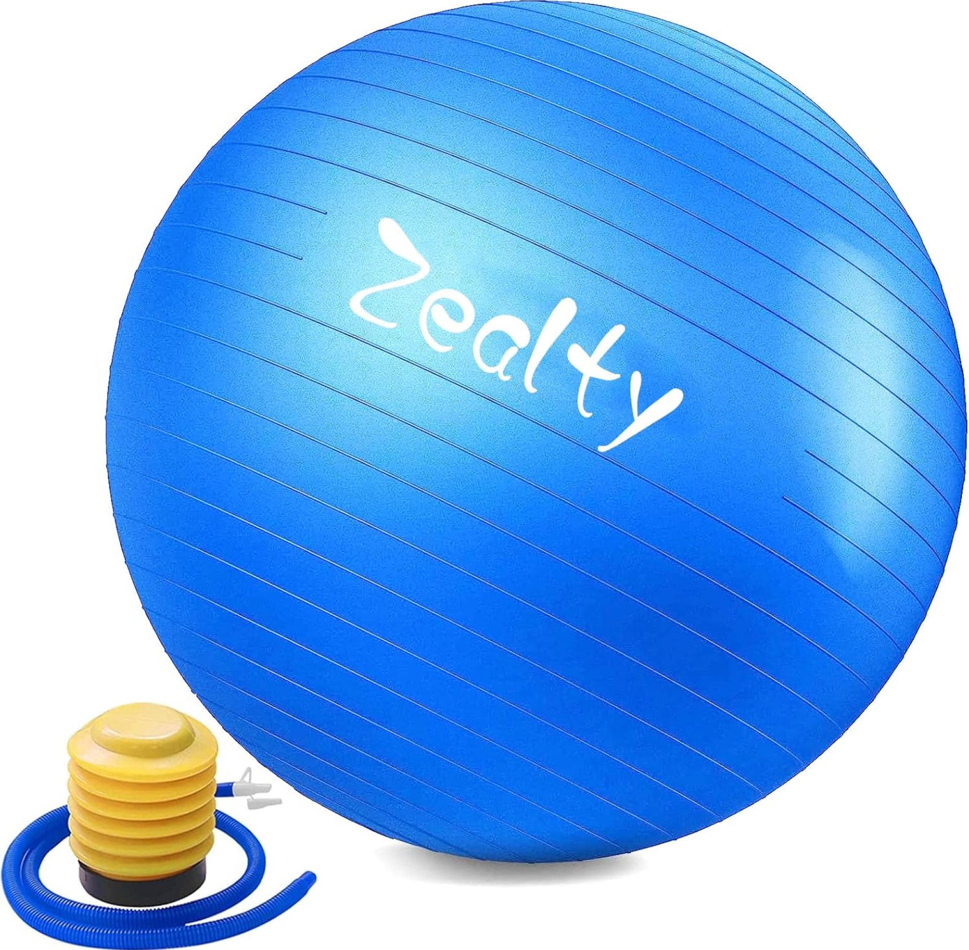 Yoga Ball Exercise Ball – Anti-Slip and Anti-Burst Workout Ball, Birthing Ball Fitness Ball with Quick Pump, Balance Ball Chair for Stability, Pregnancy and Physical Therapy Yoga Ball Exercise Ball – Anti-Slip and Anti-Burst Workout Ball, Birthing Ball Fitness Ball with Quick Pump, Balance Ball Chair for Stability, Pregnancy and Physical Therapy