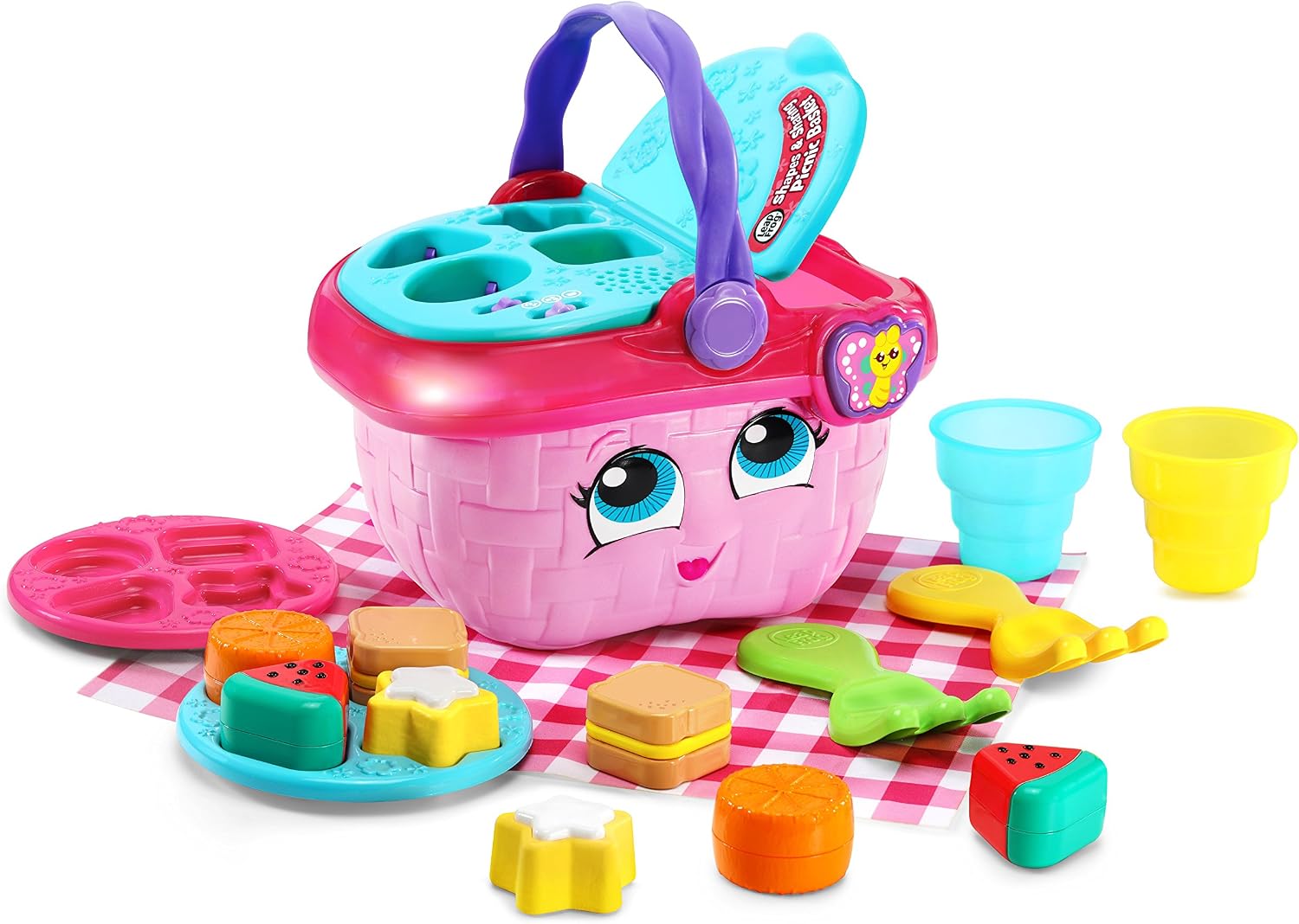 LeapFrog Shapes and Sharing Picnic Basket, Pink LeapFrog Shapes and Sharing Picnic Basket, Pink