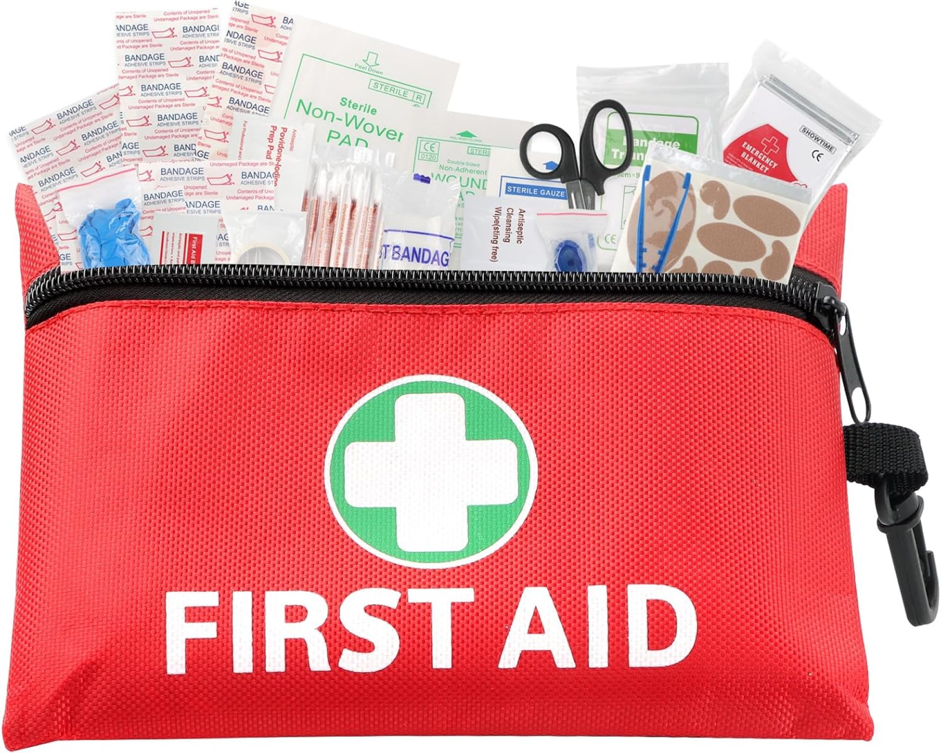 Mini First Aid Kit for Minor Cuts, Scrapes, Sprains, Burns, 194Pcs Portable Compact First Aid Kit for Home, Car, Travel, Camping and Outdoor Emergencies, Small Size Trauma Kits Mini First Aid Kit for Minor Cuts, Scrapes, Sprains, Burns, 194Pcs Portable Compact First Aid Kit for Home, Car, Travel, Camping and Outdoor Emergencies, Small Size Trauma Kits