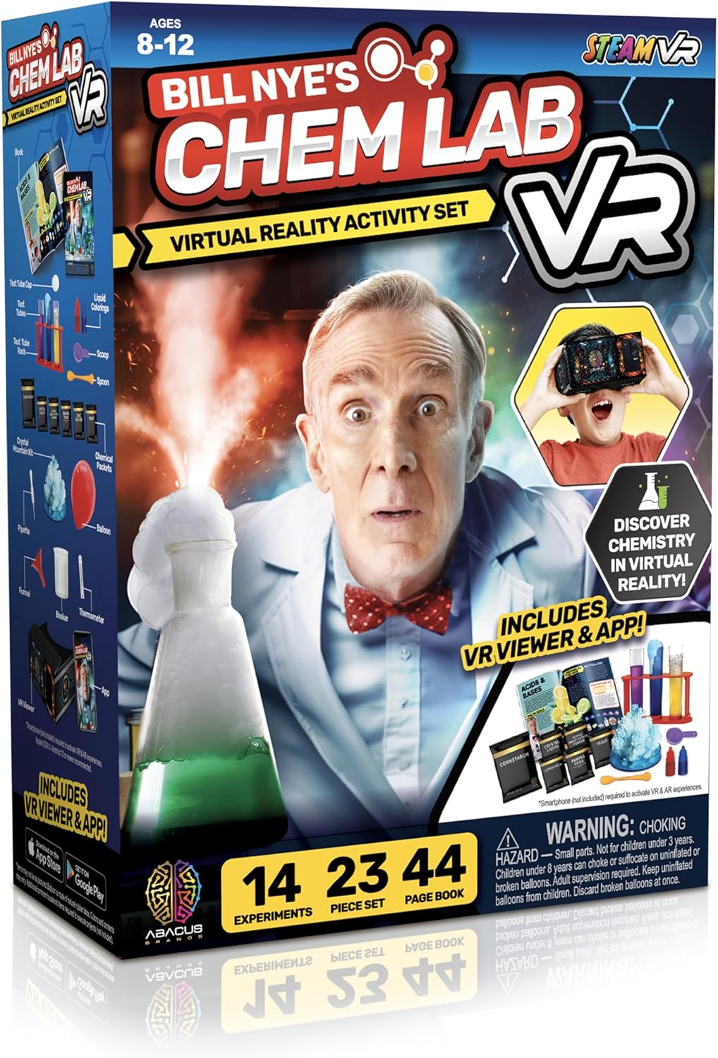 Bill Nye’s Science Squad |Chem Lab VR – Virtual Reality Kids Science Kit, Book and Interactive Learning Activity Set | for Ages 8 and Up Bill Nye’s Science Squad |Chem Lab VR – Virtual Reality Kids Science Kit, Book and Interactive Learning Activity Set | for Ages 8 and Up