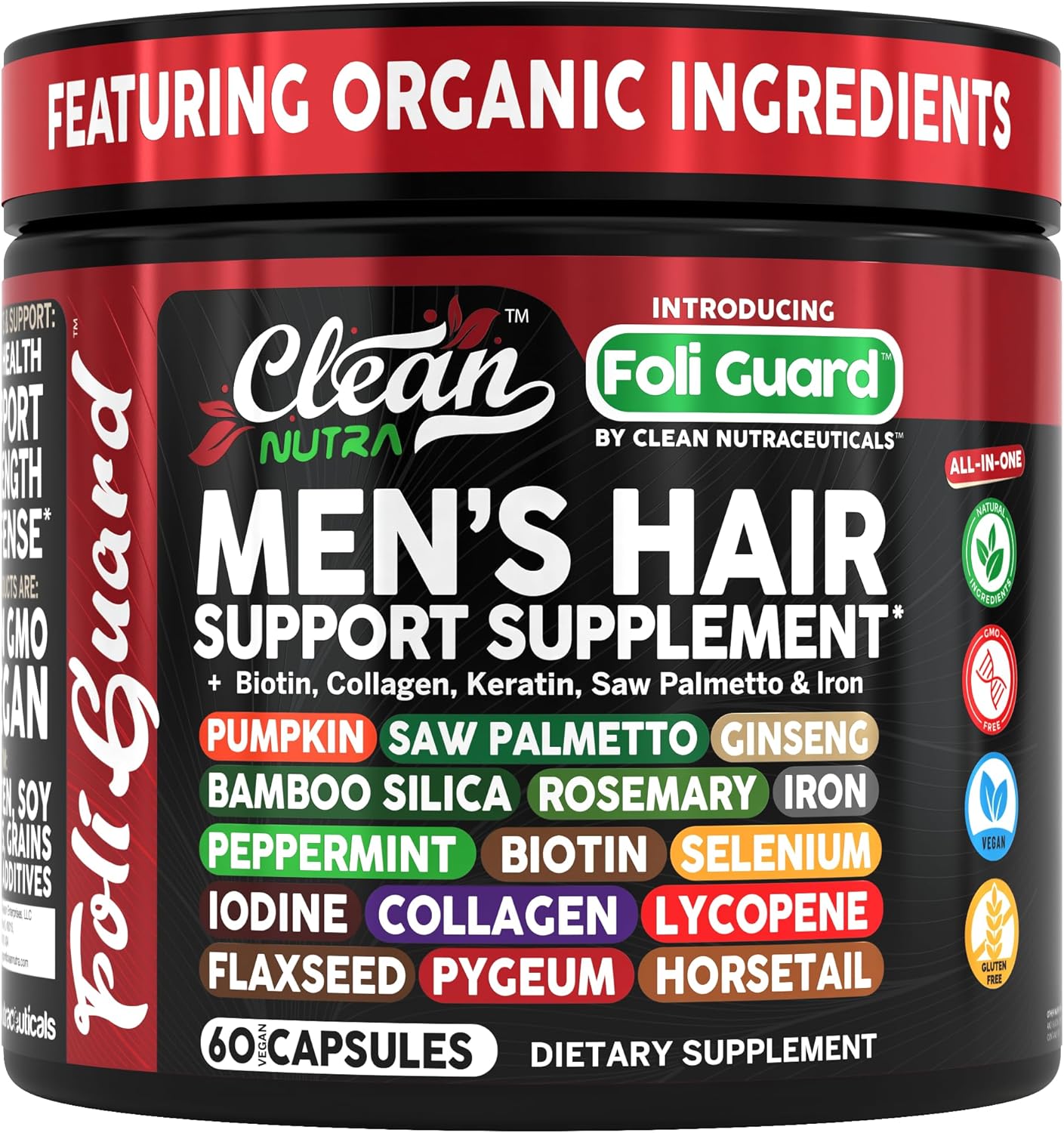 Hair Growth Supplement For Men | Biotin Hair Vitamins Collagen Pumpkin Seed Saw Palmetto Iron Ginseng Bamboo Silica Rosemary Peppermint Keratin Selenium Iodine Flaxseed Horsetail Vitamin A C D3 E B12 Hair Growth Supplement For Men | Biotin Hair Vitamins Collagen Pumpkin Seed Saw Palmetto Iron Ginseng Bamboo Silica Rosemary Peppermint Keratin Selenium Iodine Flaxseed Horsetail Vitamin A C D3 E B12