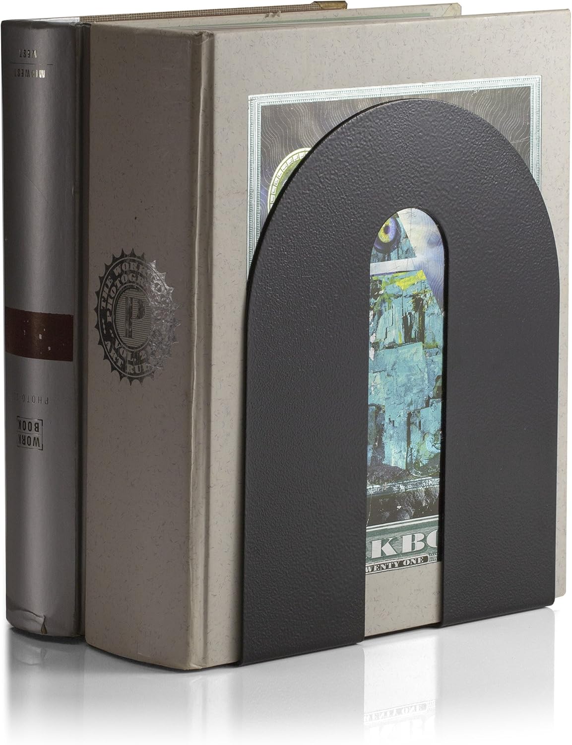 Officemate Bookends, Heavy Weighted 10-inch Steel, Black (93182) Officemate Bookends, Heavy Weighted 10-inch Steel, Black (93182)