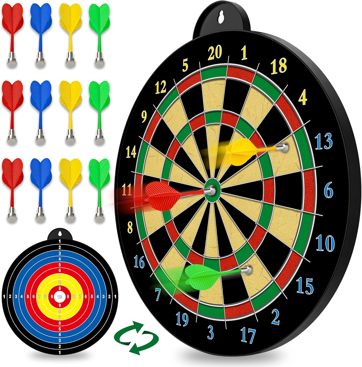 Magnetic Dart Board – 12pcs Magnetic Darts – Excellent Indoor Game and Party Games – Gifts for 5 6 7 8 9 10 11 12 Year Old Boy Kids Magnetic Dart Board – 12pcs Magnetic Darts – Excellent Indoor Game and Party Games – Gifts for 5 6 7 8 9 10 11 12 Year Old Boy Kids
