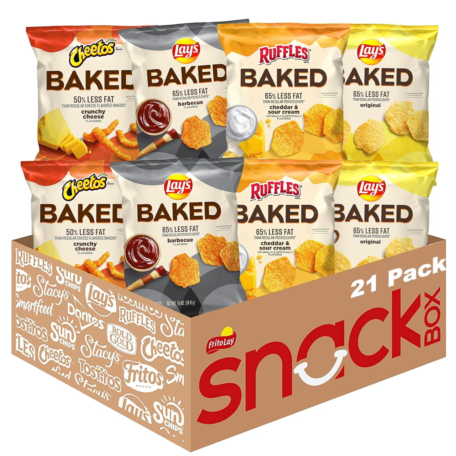 Frito-Lay Baked Variety Pack, 0.875 Ounce Snack Bags (Pack of 21) Frito-Lay Baked Variety Pack, 0.875 Ounce Snack Bags (Pack of 21)