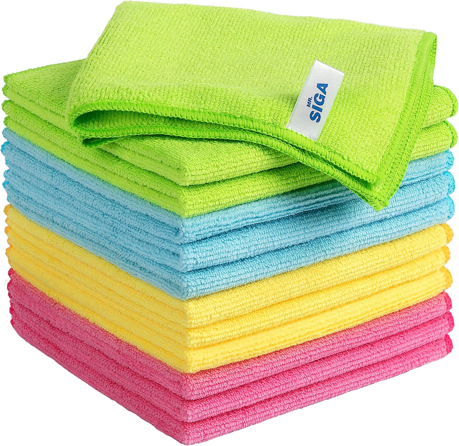 MR.SIGA Microfiber Cleaning Cloth,Pack of 12,Size:12.6″ x 12.6″ MR.SIGA Microfiber Cleaning Cloth,Pack of 12,Size:12.6″ x 12.6″